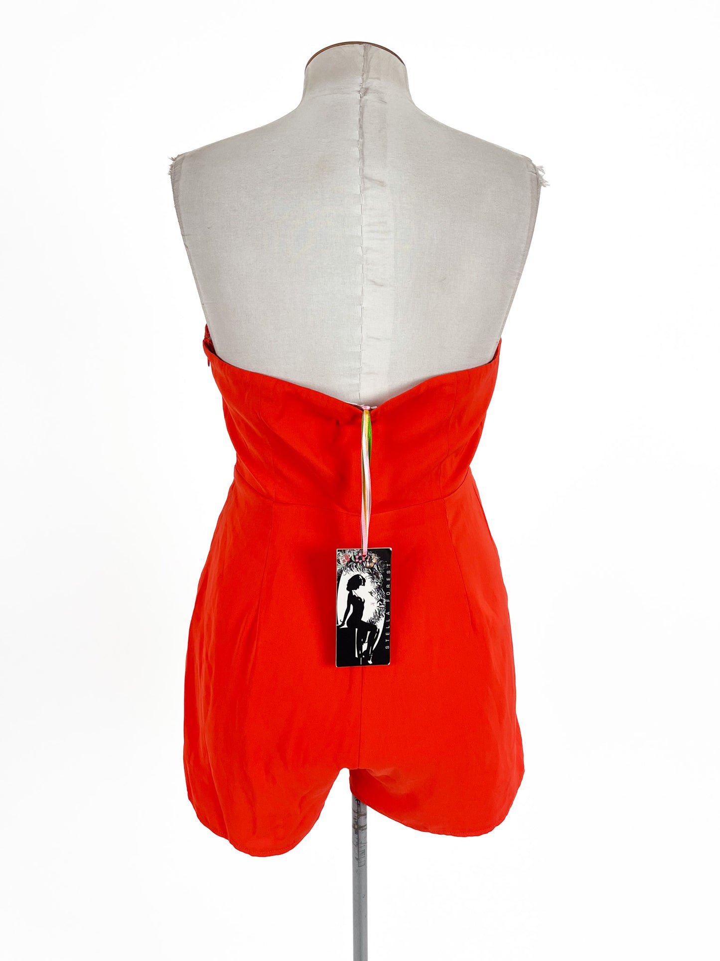 Stella Forest | Orange Cocktail Playsuit | Size 12