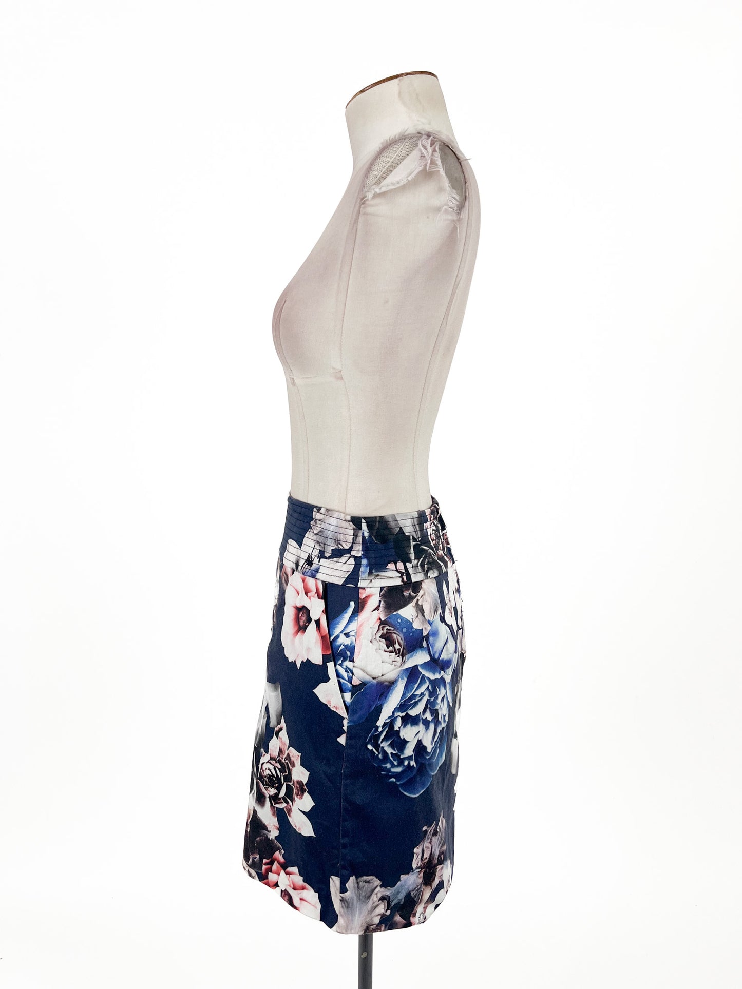 Portmans | Multicoloured Workwear Skirt | Size 6