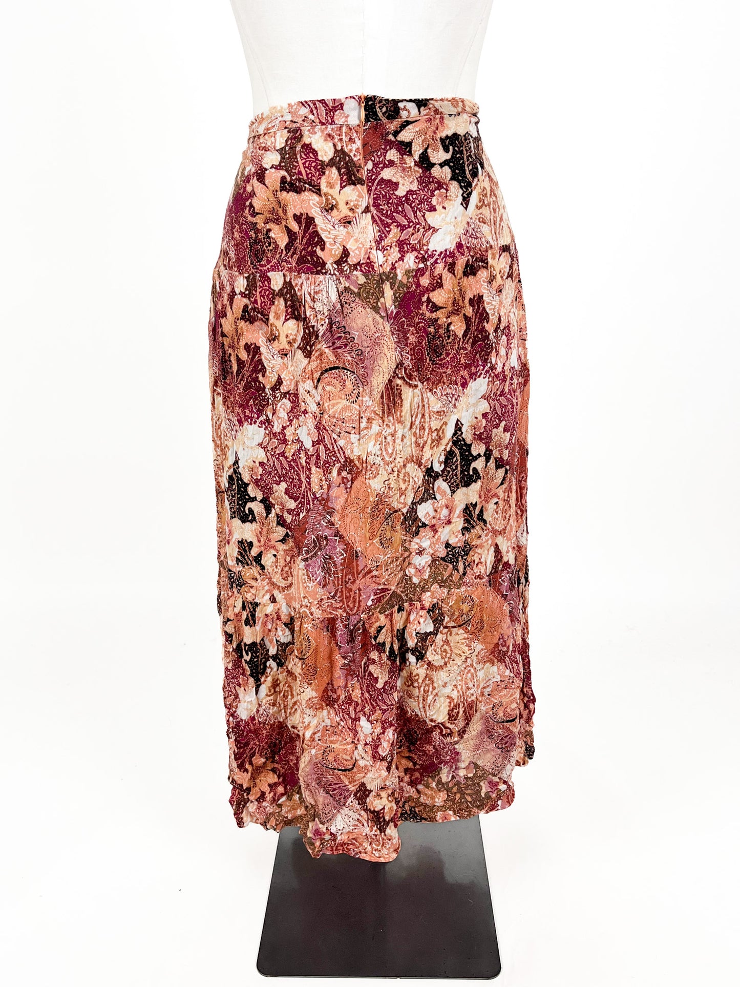 Liz Jordan - Multicoloured Midi Skirt (Size 16)