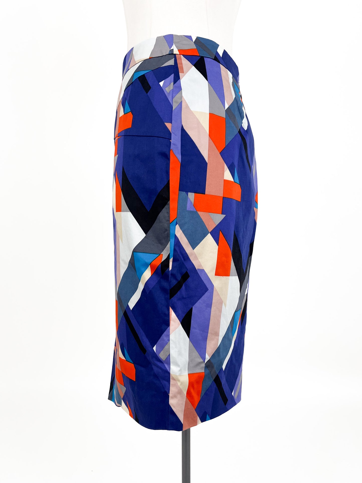 Jacqui.E | Multicoloured Workwear Skirt | Size 12
