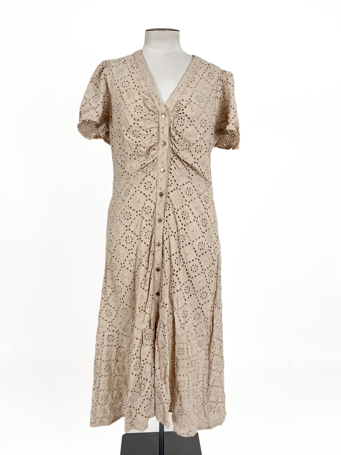 Decjuba | Beige Casual/Workwear Dress | Size 16