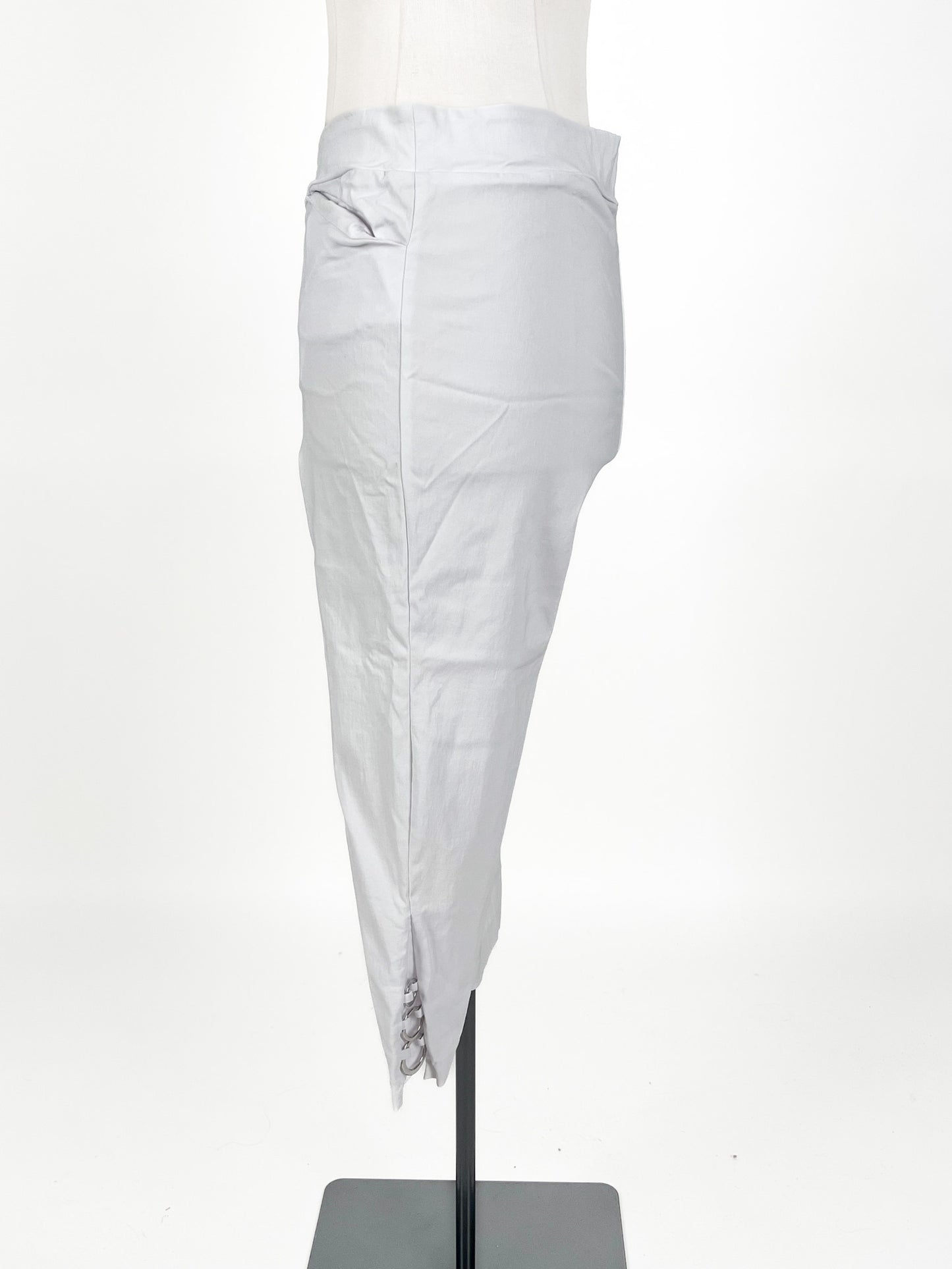 Twin Lakes | White Cropped Stretchy Pants | Size 14