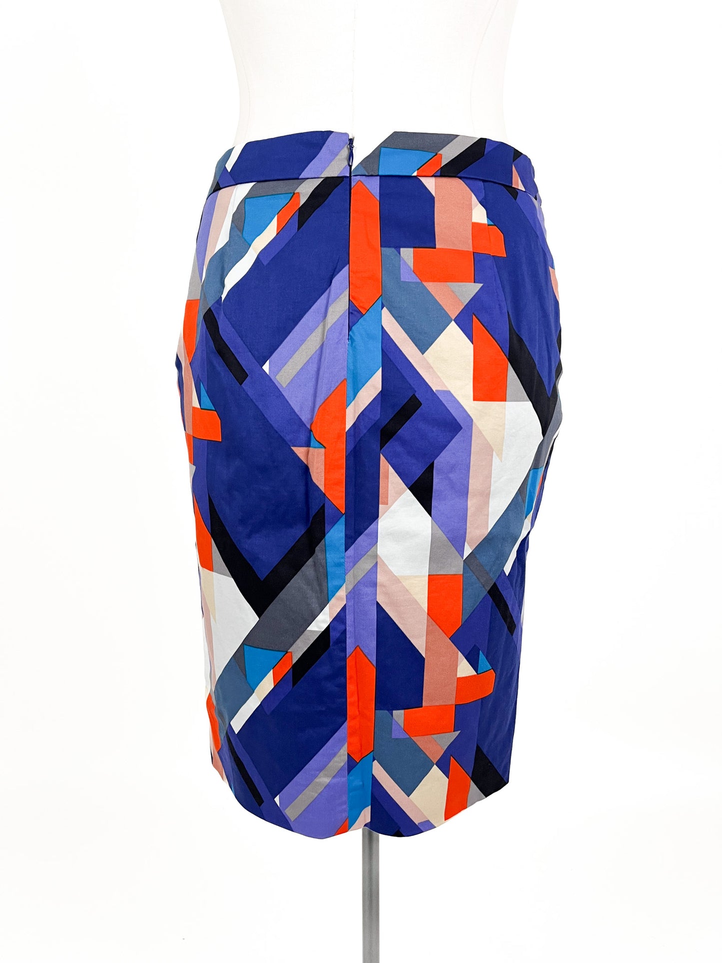 Jacqui.E | Multicoloured Workwear Skirt | Size 12