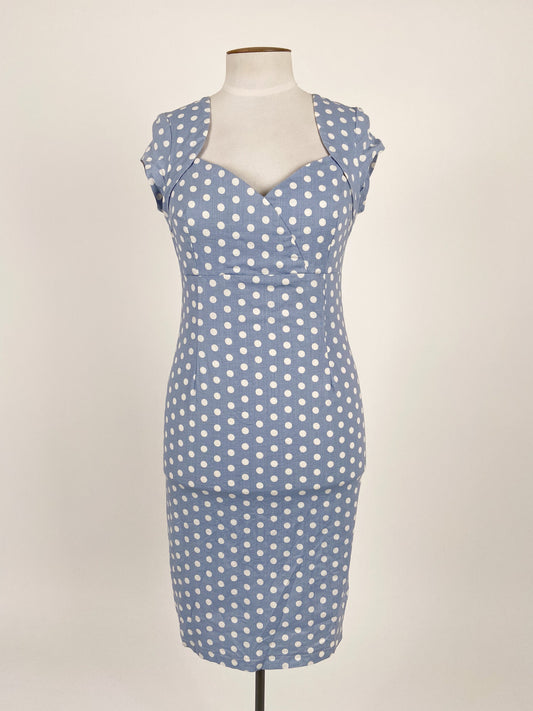 Collectif | Blue Workwear Dress | Size 14