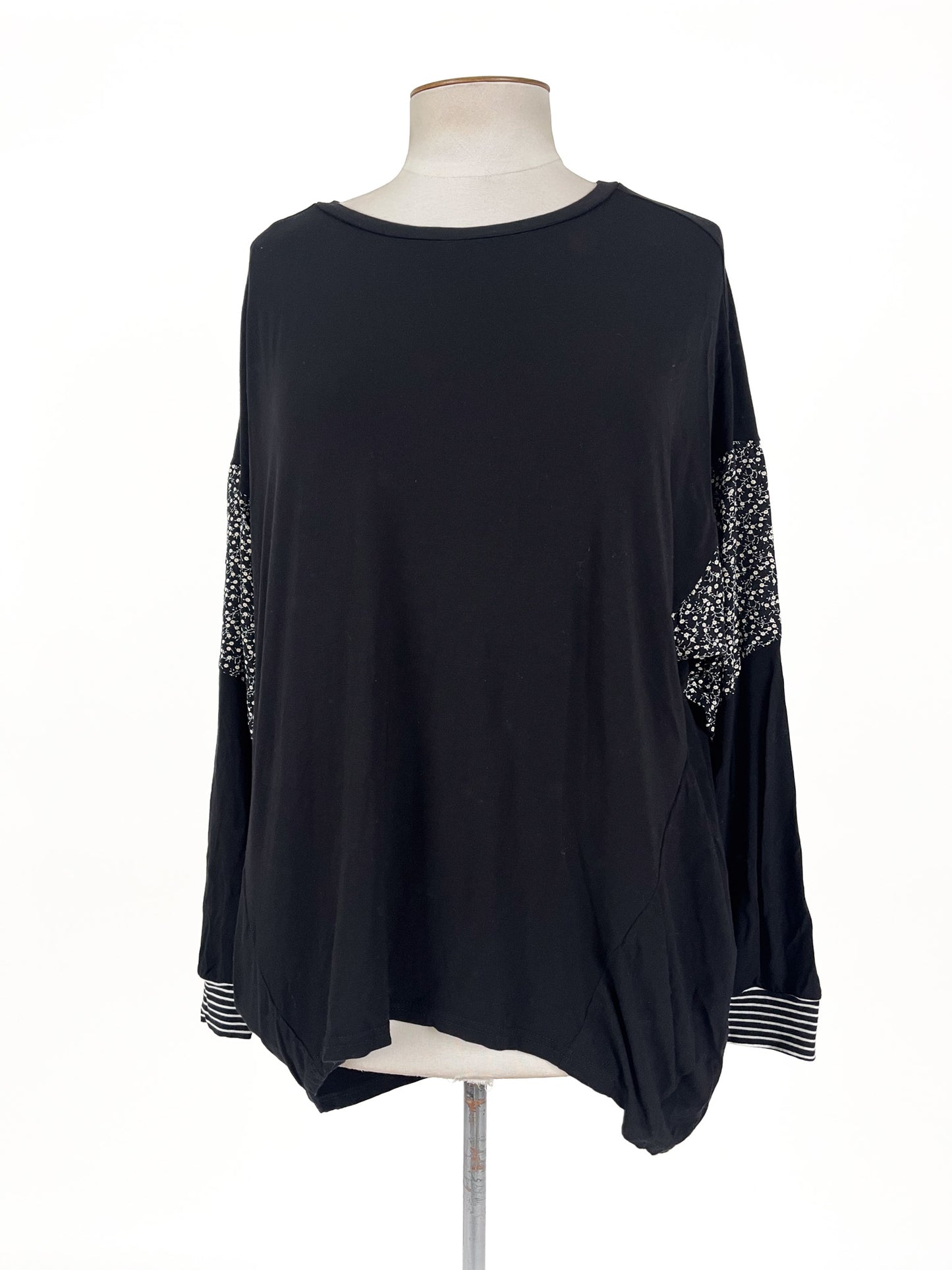 Ketz-ke | Black Casual Top | Size 14