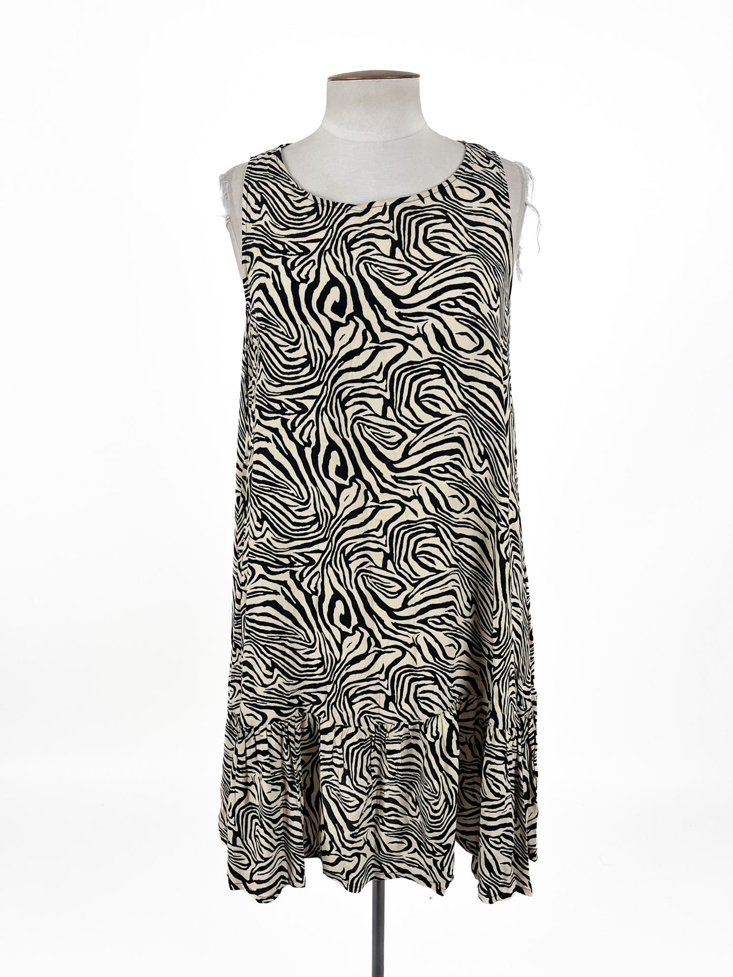 Dissh - Beige & Black Mini Dress (Size 16)