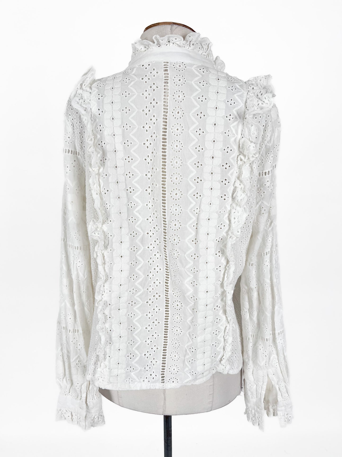 Zara | White Casual/Workwear Top | Size S