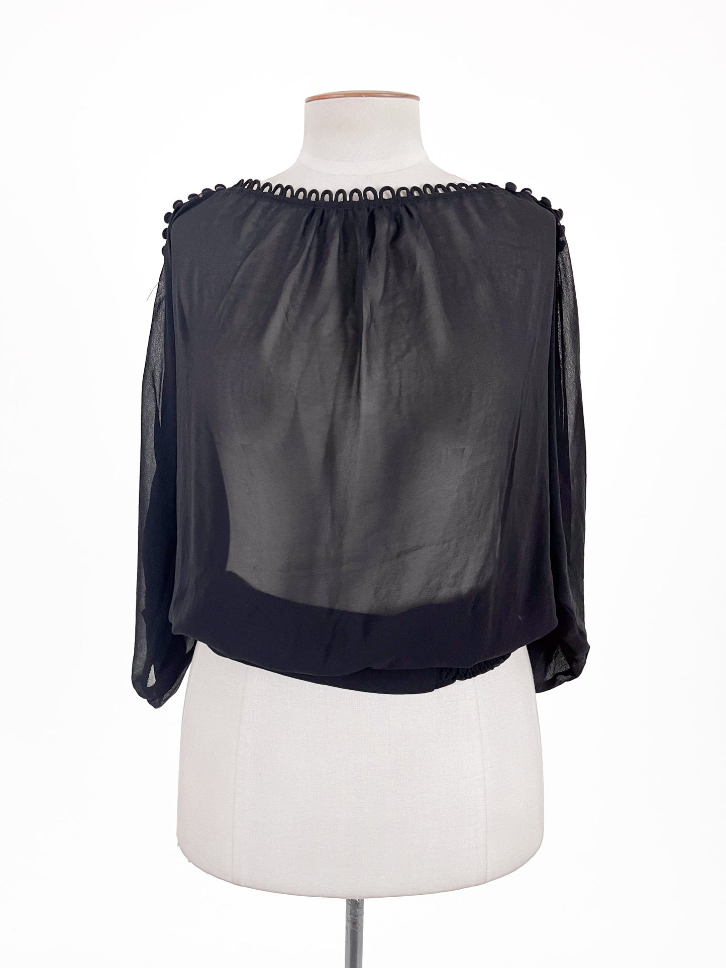 Wish | Black Workwear Top | Size 10