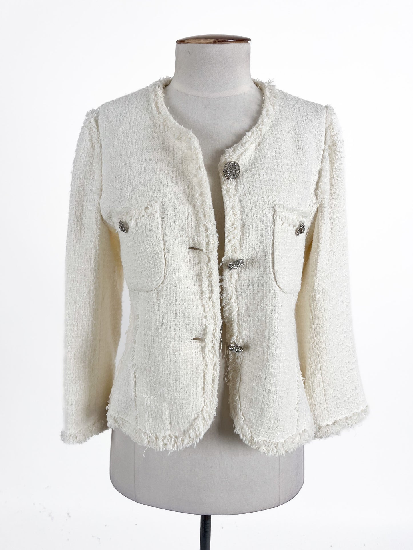 Zara | White Casual Jacket | Size S