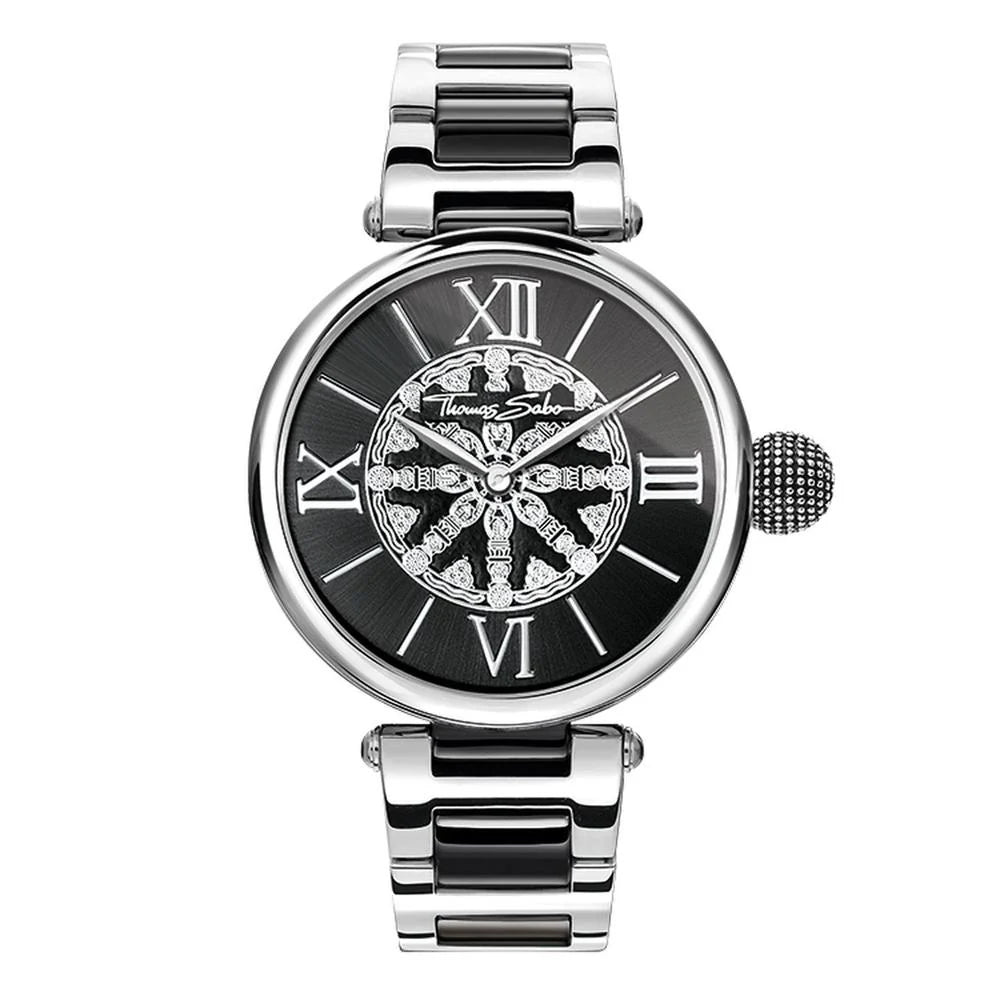 Thomas Sabo | Karma Stainless Steel Black Dial | Size OS