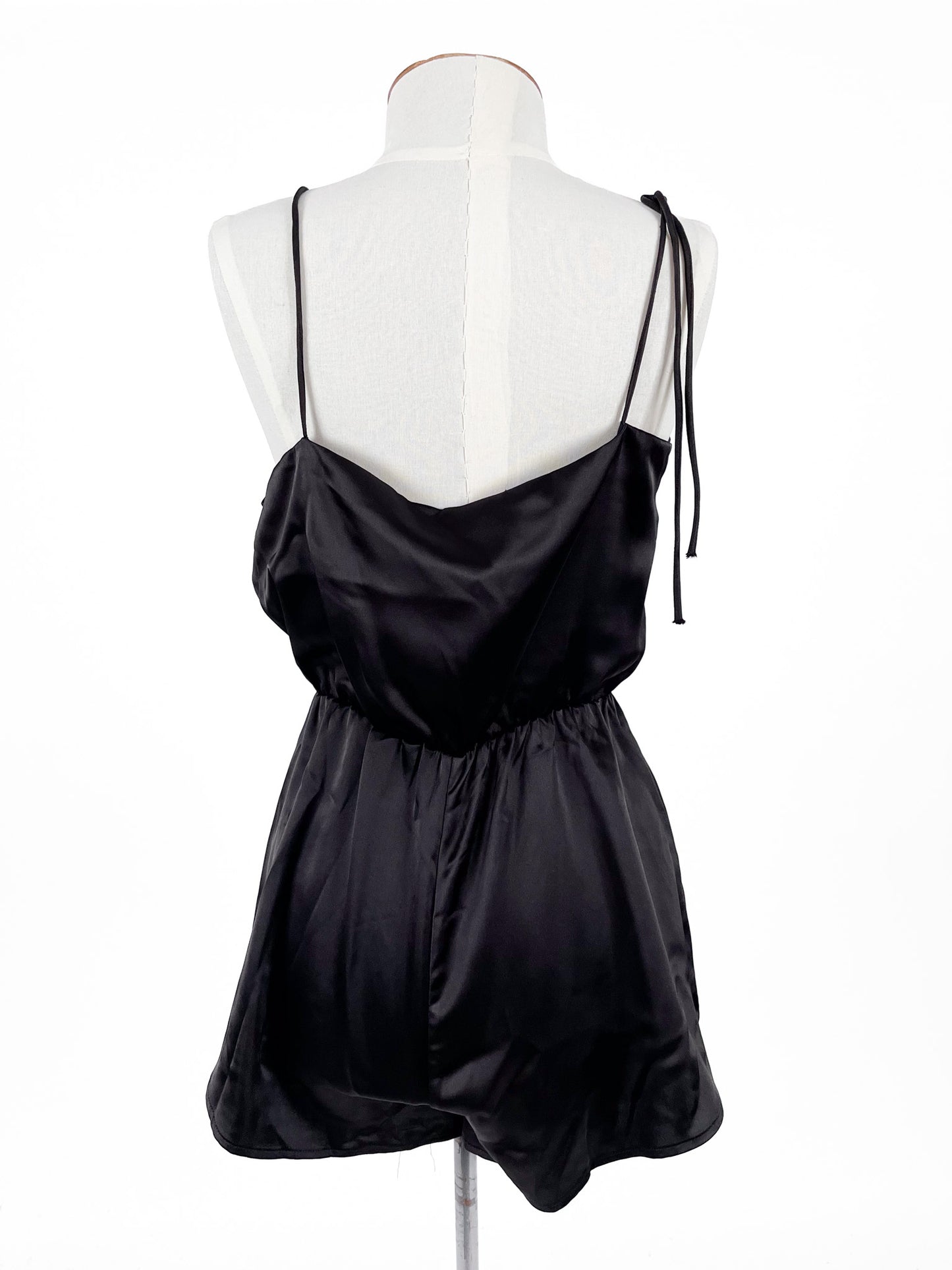 Polly | Black Cocktail Playsuit | Size 6