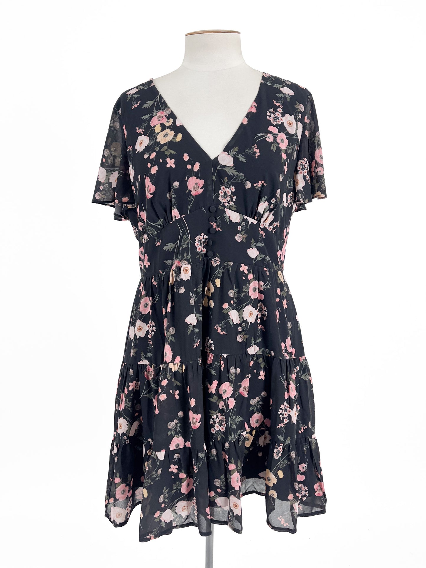 Dotti | Black Casual/Cocktail Dress | Size 16