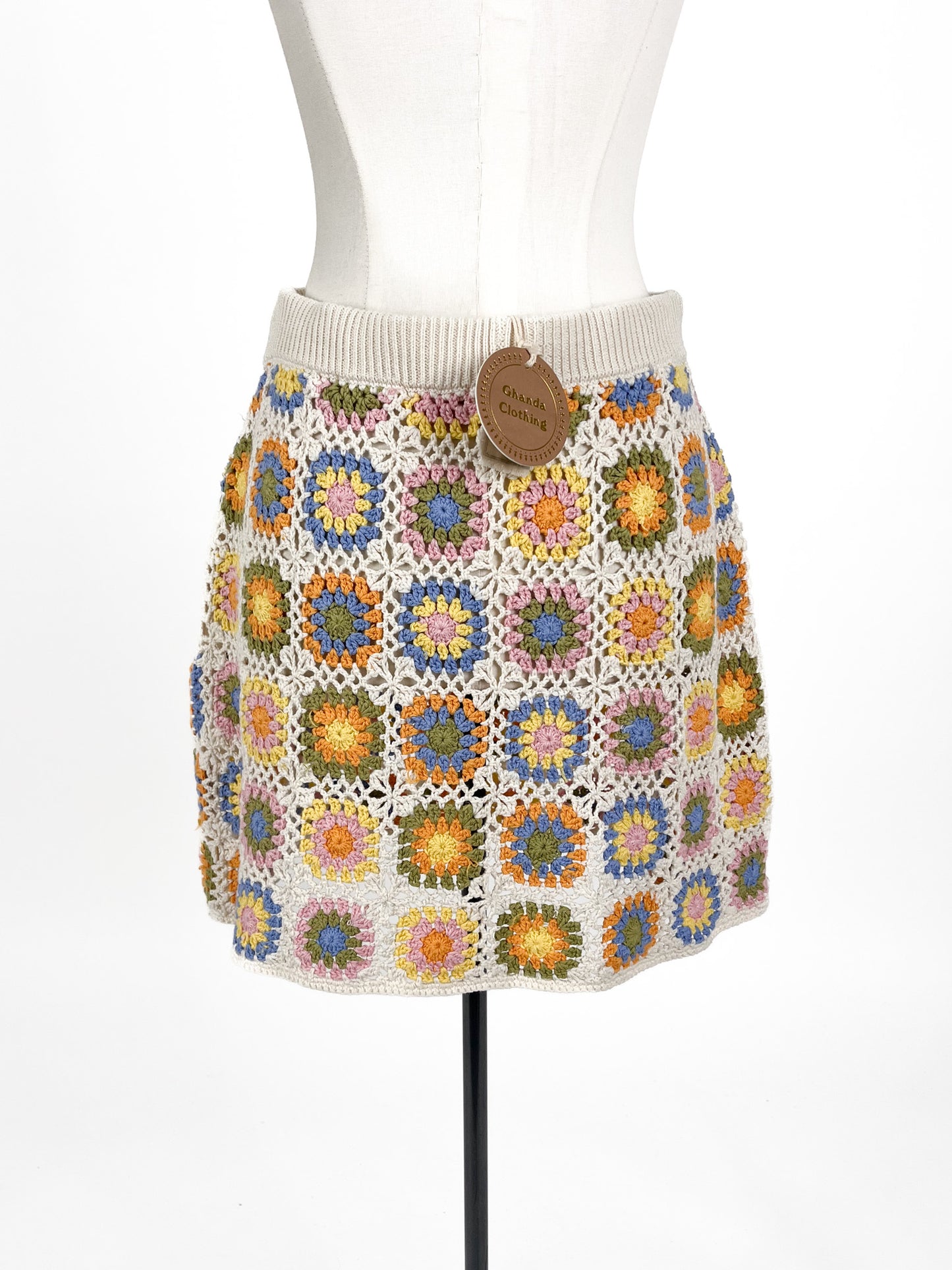 Ghanda - Multicoloured Mini Skirt (Size M)