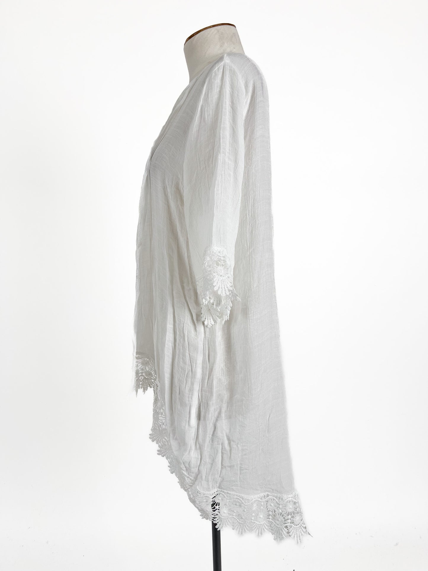 Mirrou | White Casual Cardigan | Size 10