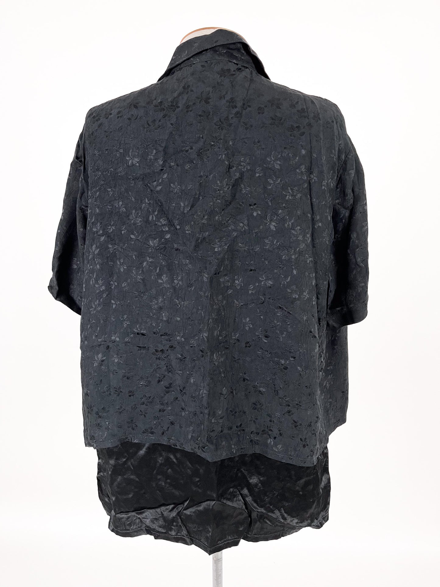 Fio | Black Workwear Top | Size 14