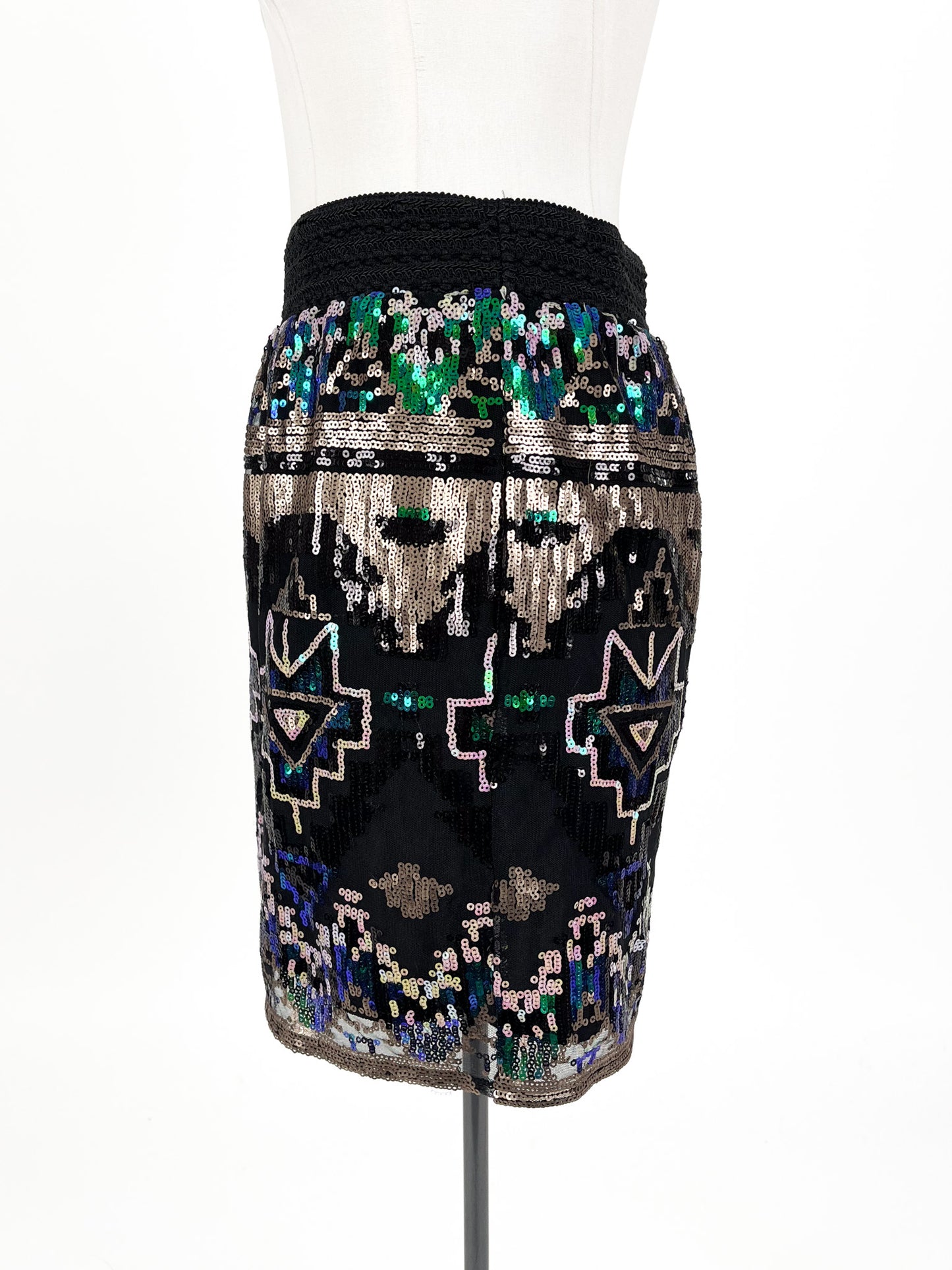 Augustine - Black Mini Skirt (Size L)