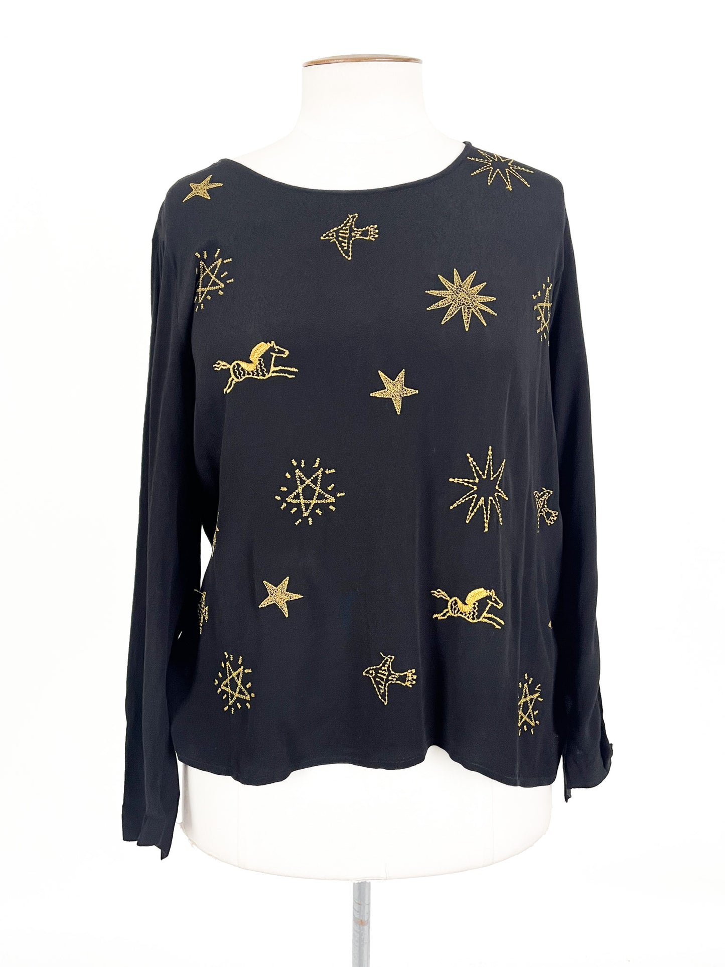 Andrea Moore | Black Casual/Workwear Top | Size 16