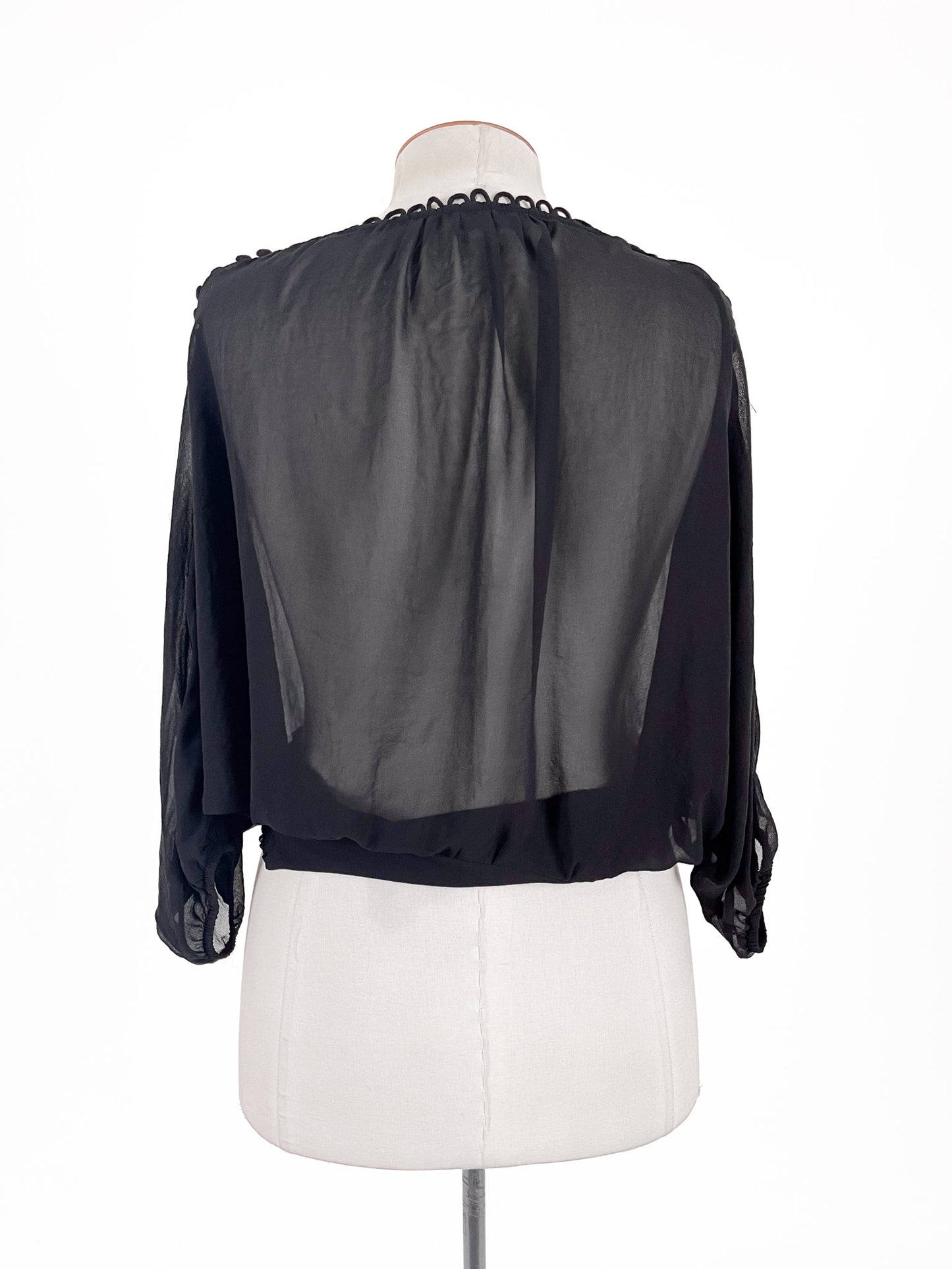 Wish | Black Workwear Top | Size 10