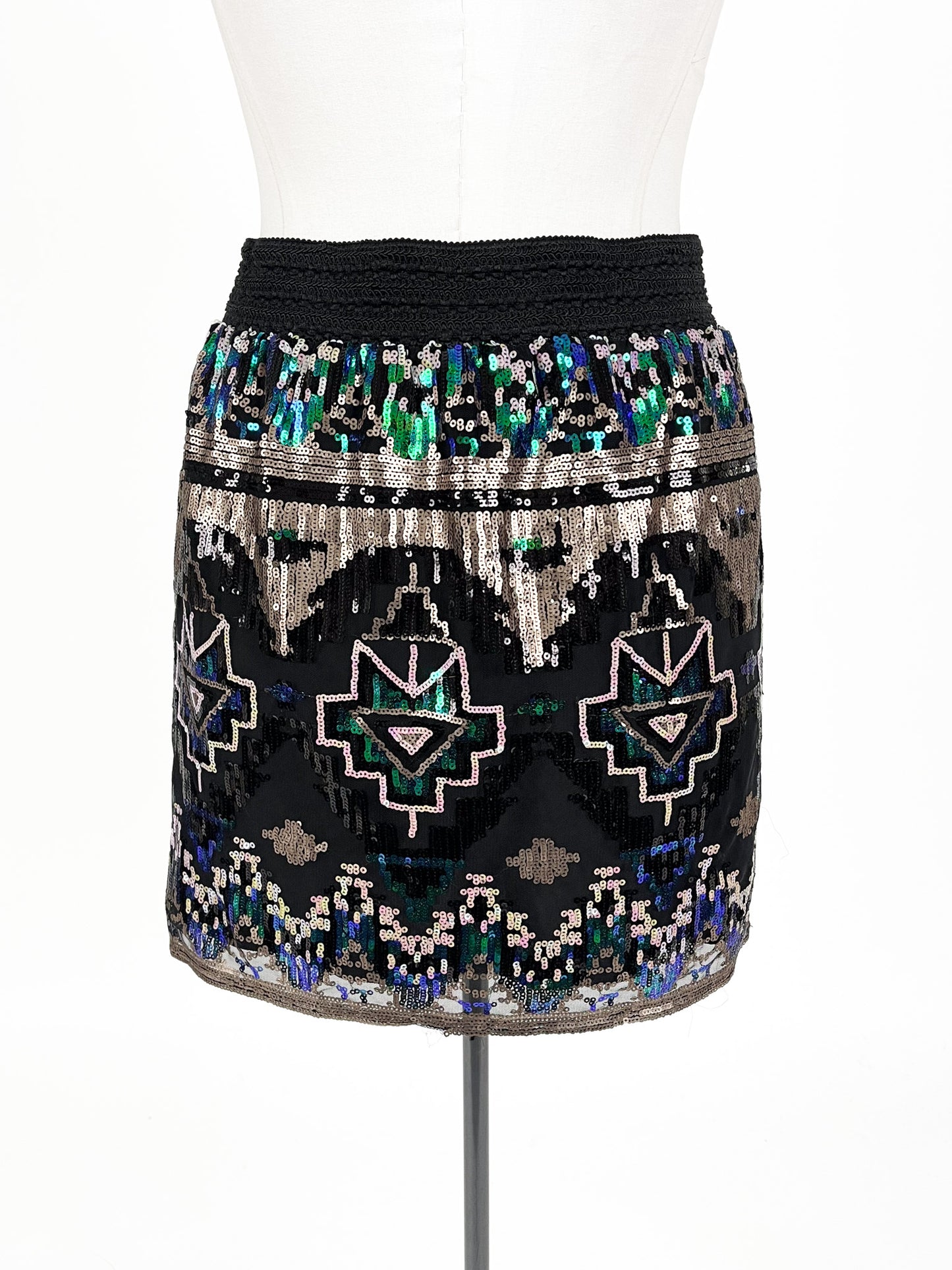 Augustine - Black Mini Skirt (Size L)