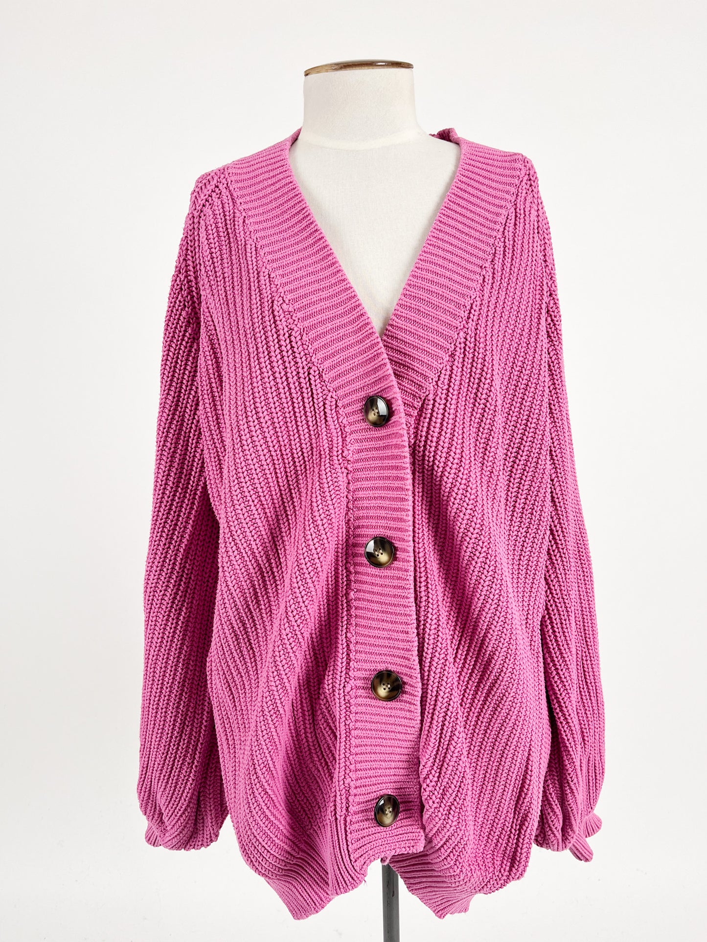 Waiapu Road | Pink Casual Cardigan | Size XS