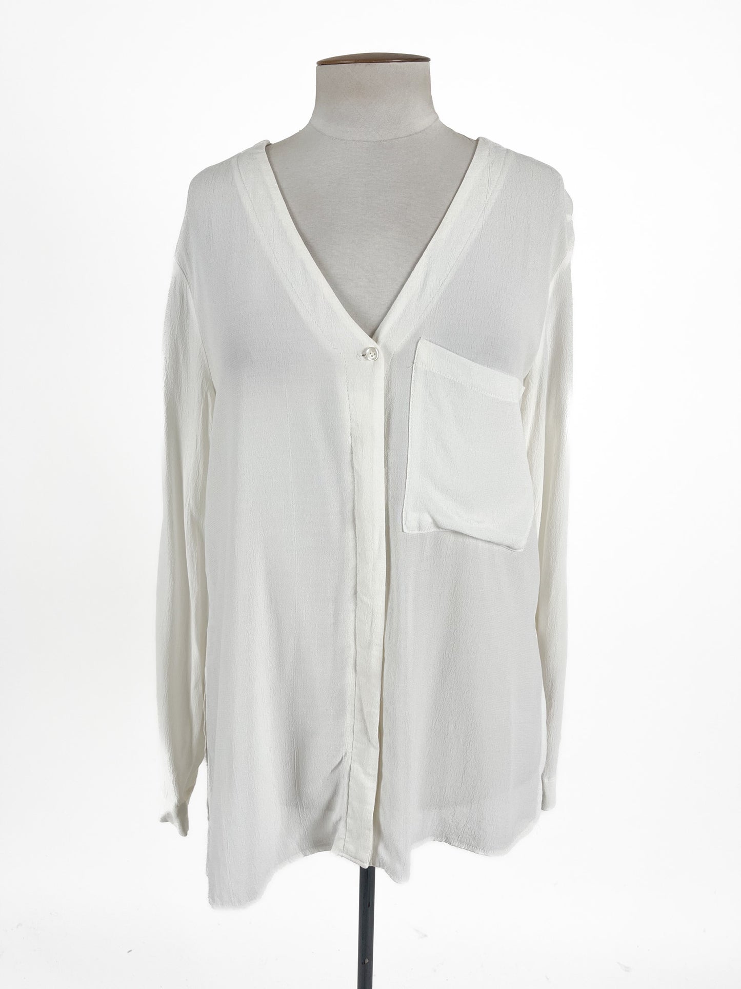 Topshop | White Casual/Workwear Top | Size 10