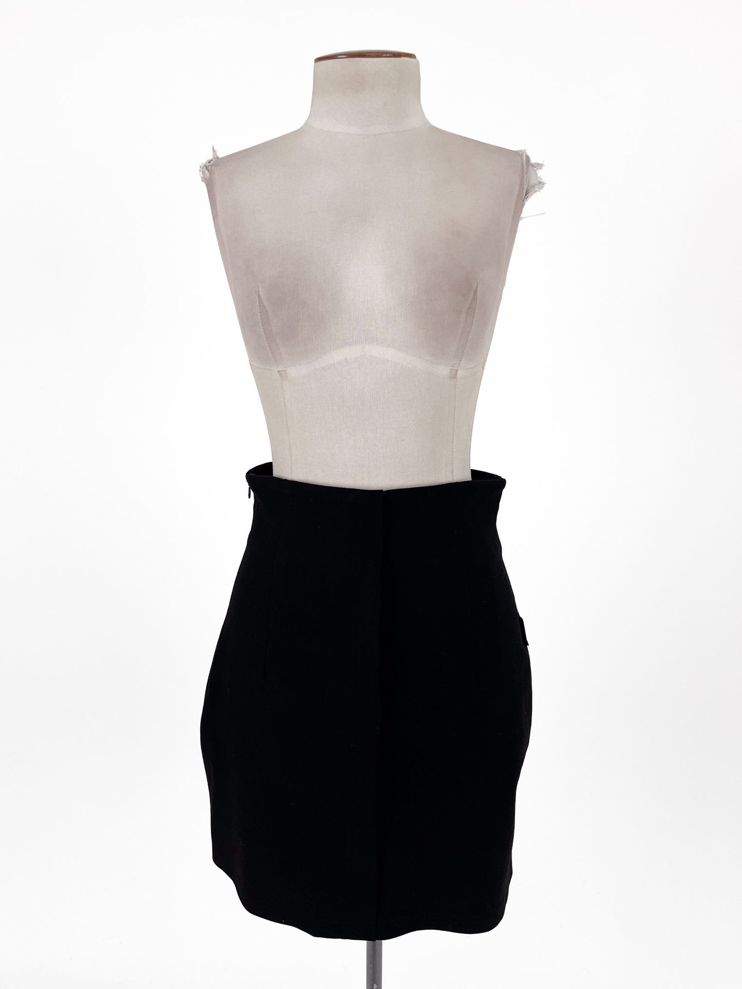 Fuzzy Kon | Black Workwear Skirt | Size M
