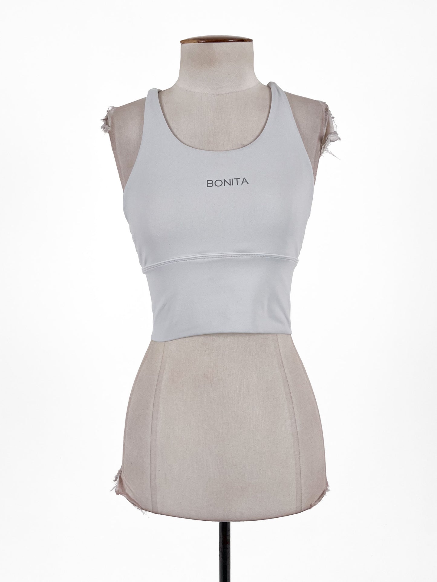 Bonita | Grey Activewear Top | Size XS