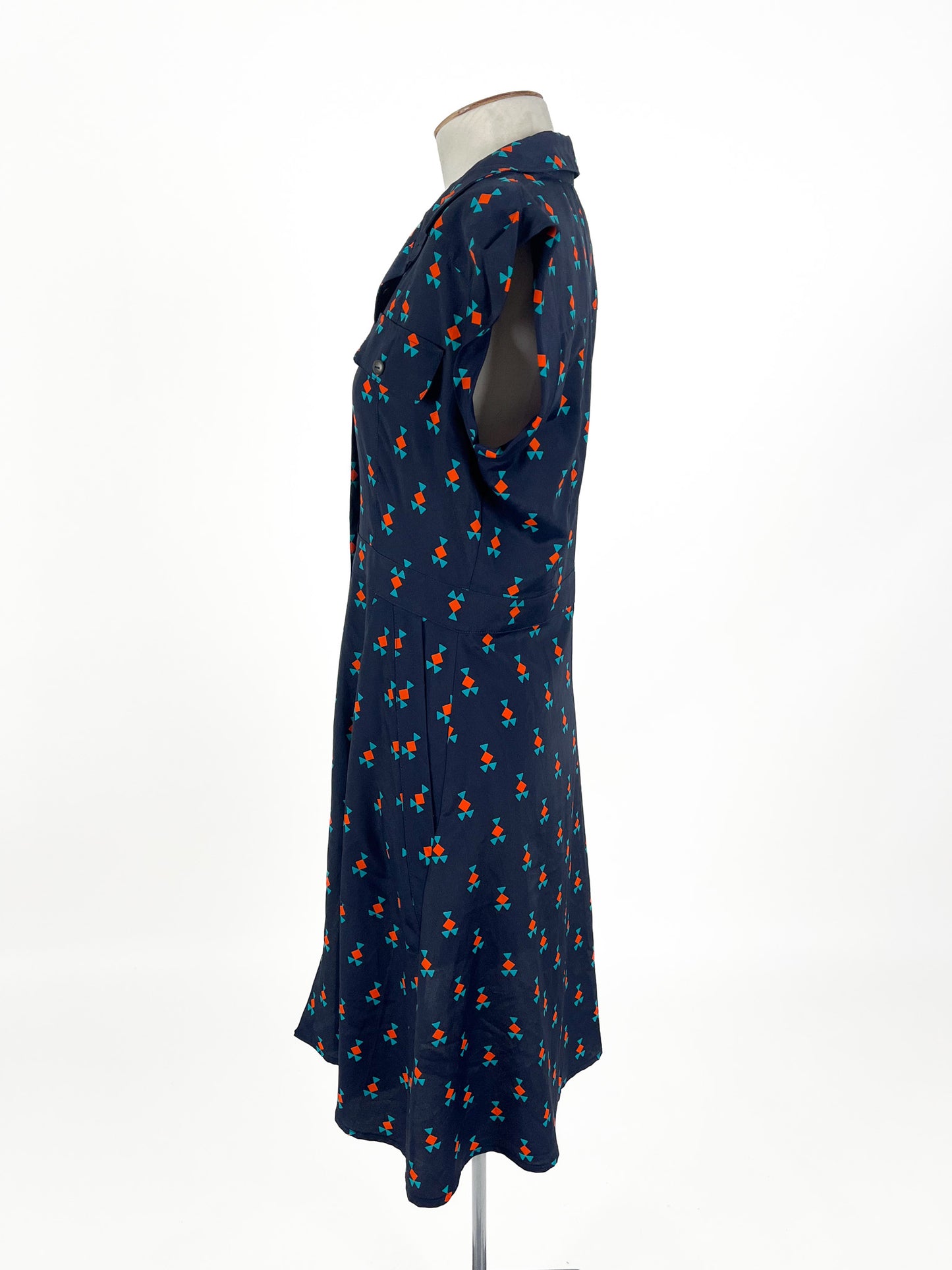Hi There from Karen Walker - Navy Midi Dress (Size 10)