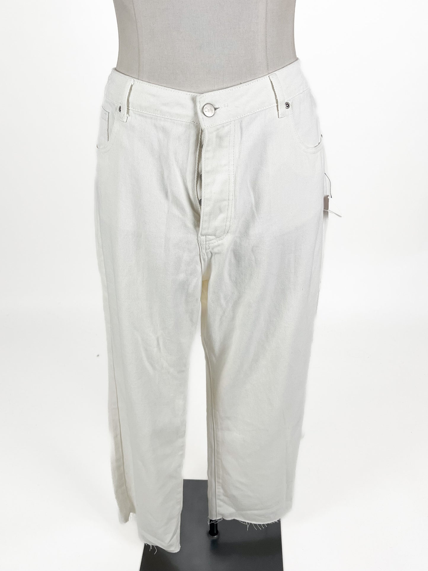 Calli | White Casual Jeans | Size 18