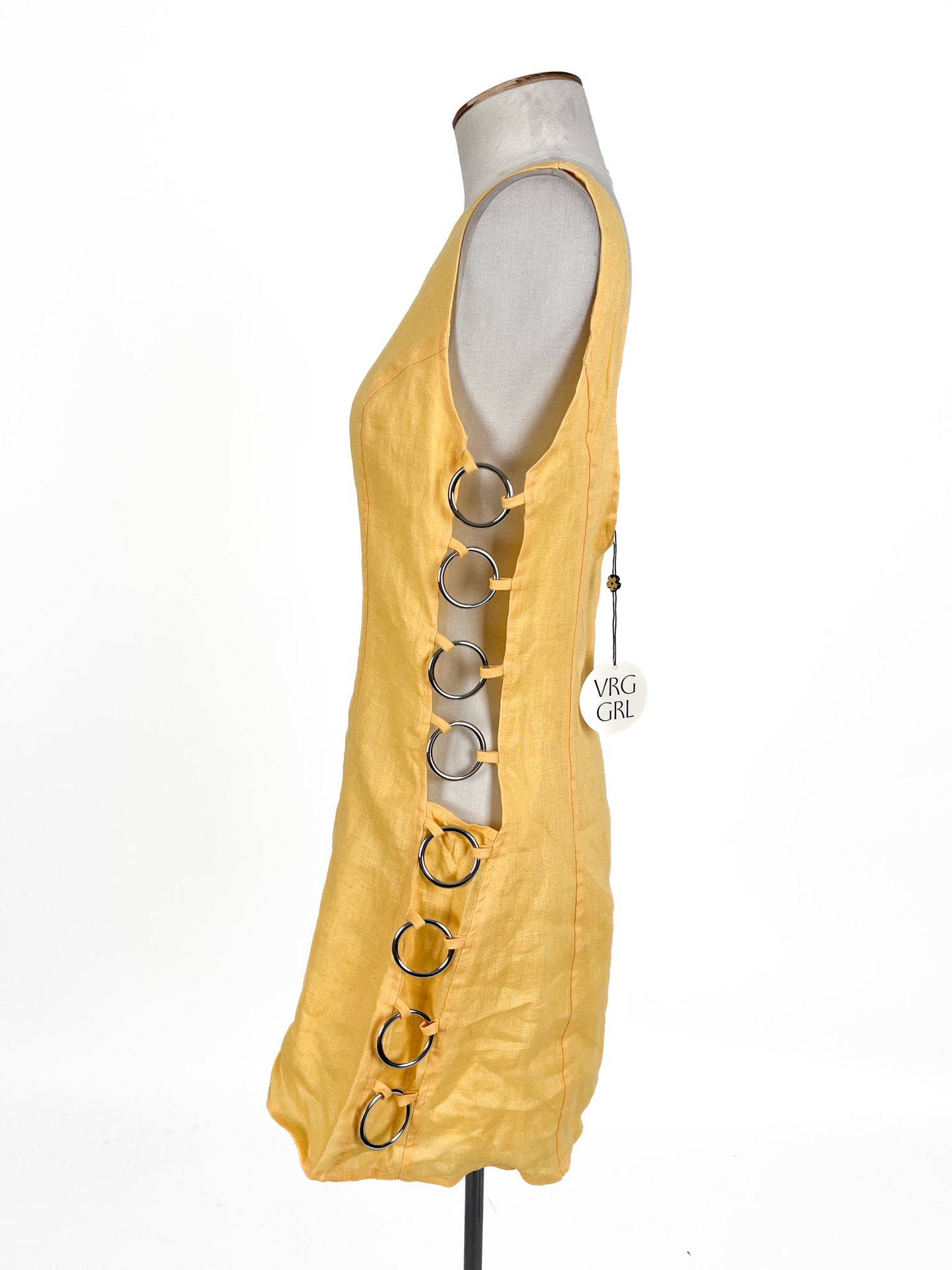 VRG GRL | Yellow Casual/Cocktail Dress | Size 10