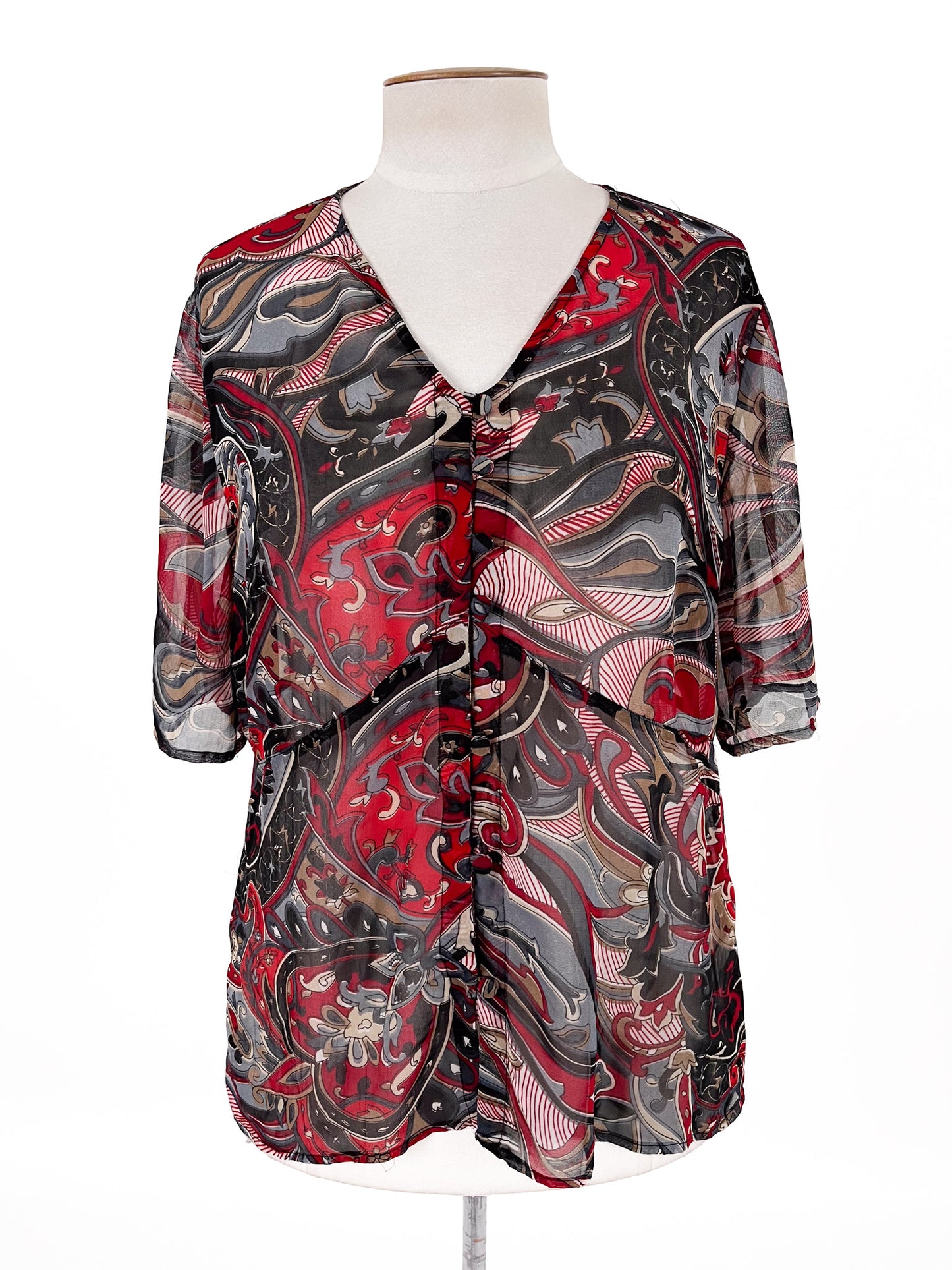 Revue | Multicoloured Casual/Workwear Top | Size 18