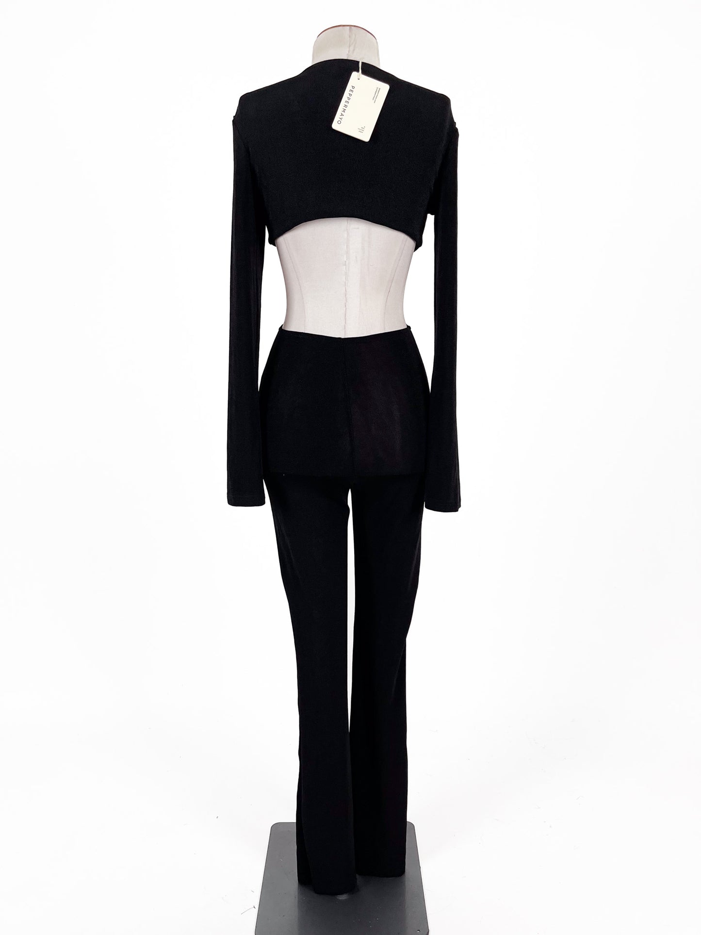 PepperMayo | Black Cocktail Jumpsuit | Size S