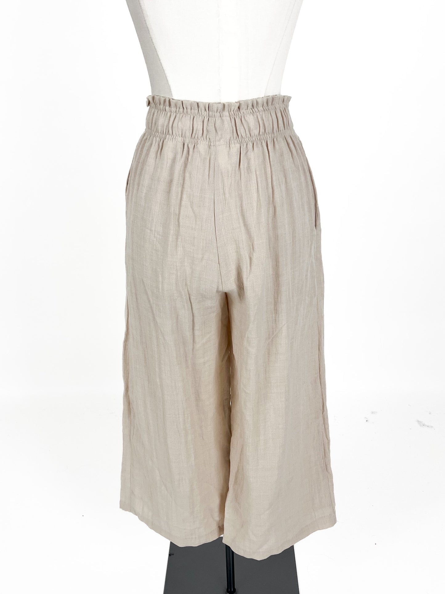 H&M | Beige Wide leg Pants | Size XS