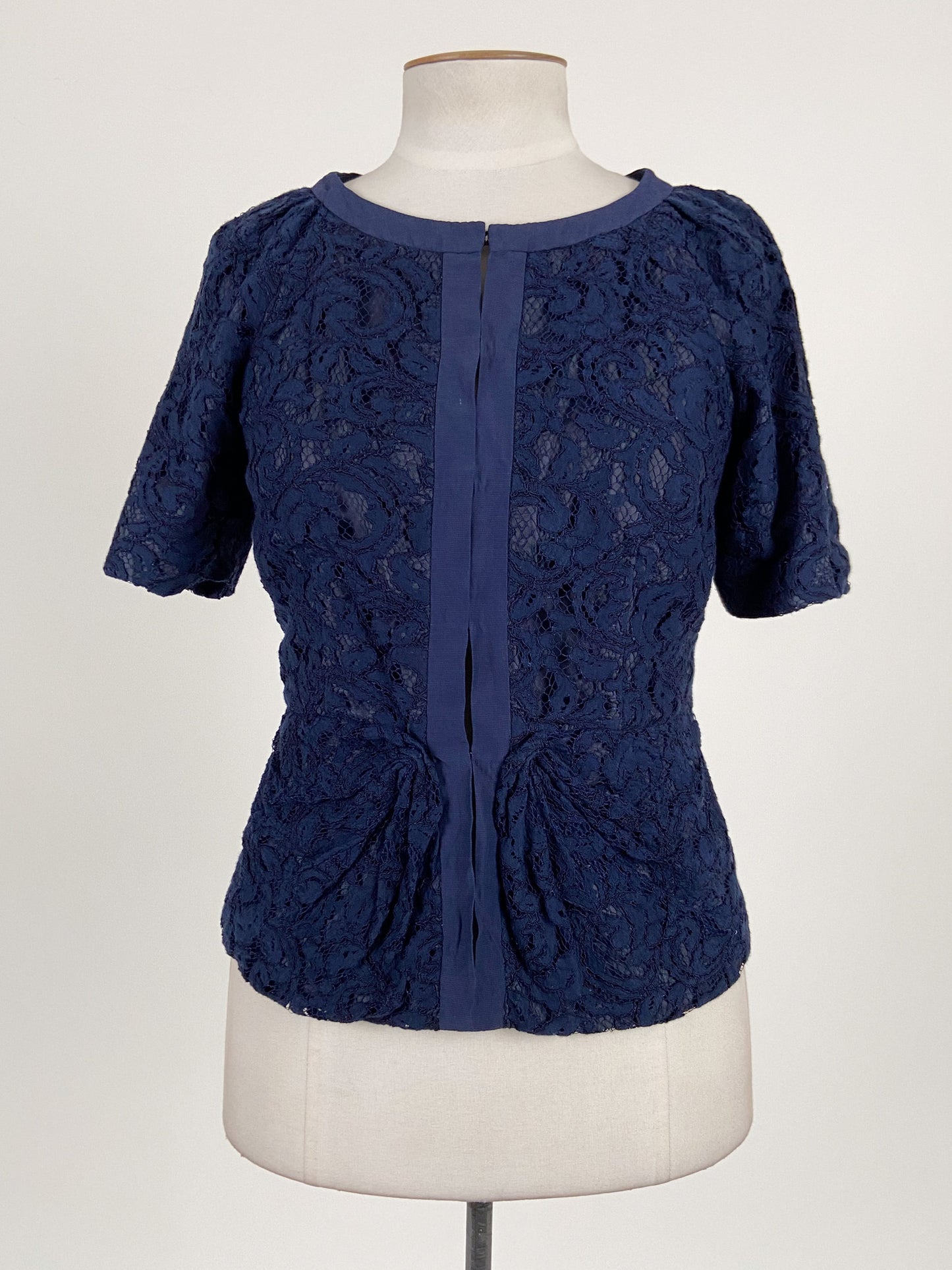 Veronika Maine | Navy Casual/Workwear Top | Size 10