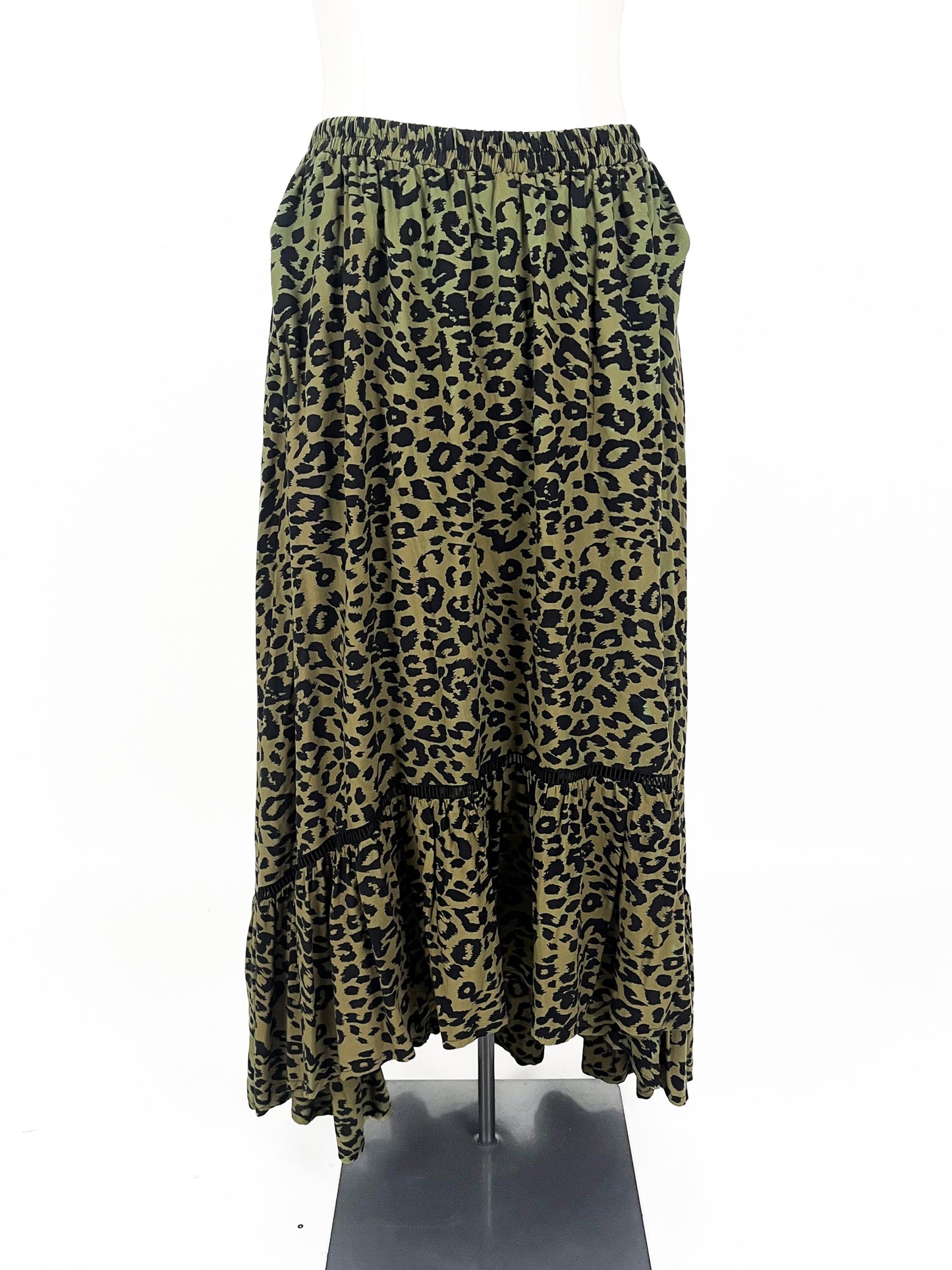 Isla-Maree | Green Casual Skirt | Size XL
