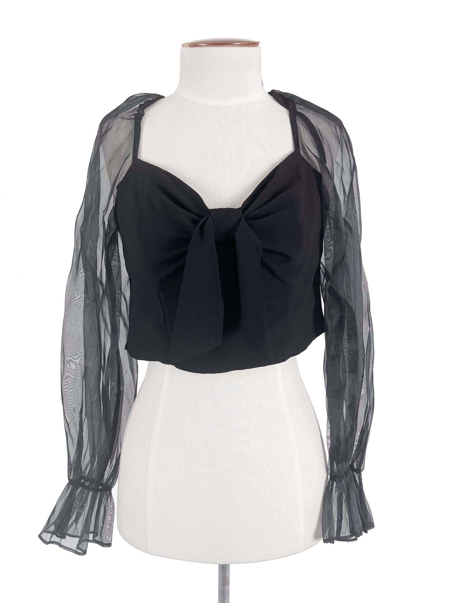Topshop | Black Cocktail Top | Size 10