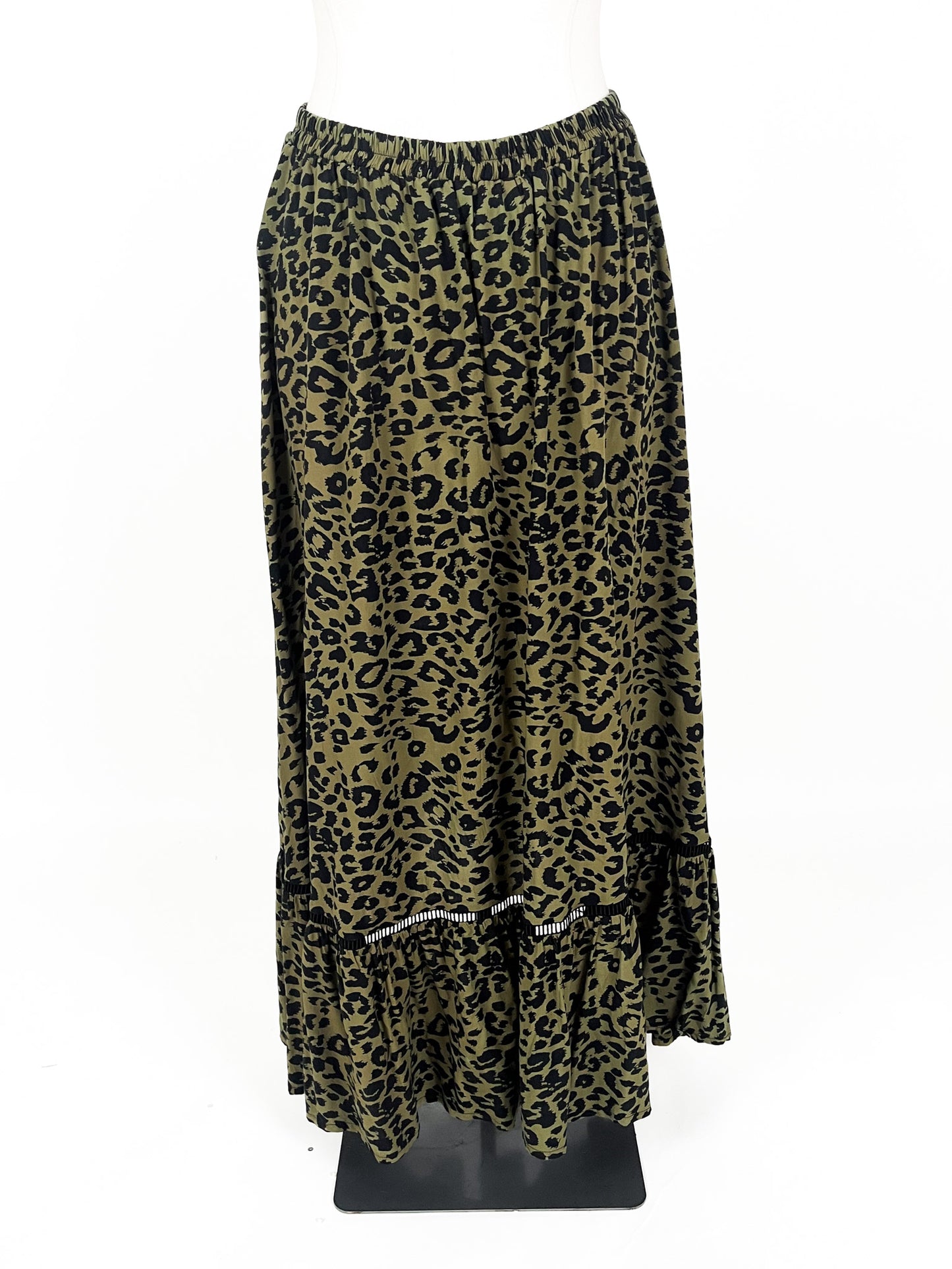 Isla-Maree | Green Casual Skirt | Size XL