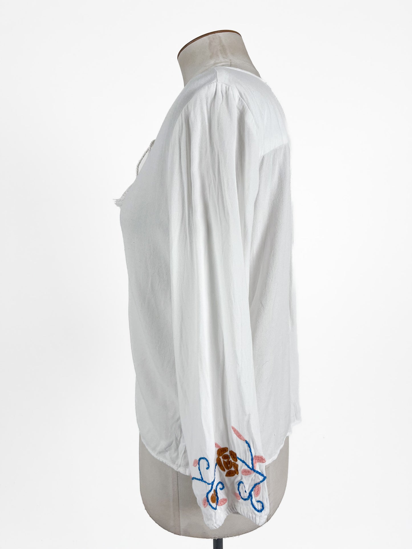 SASS | White Casual Top | Size 8