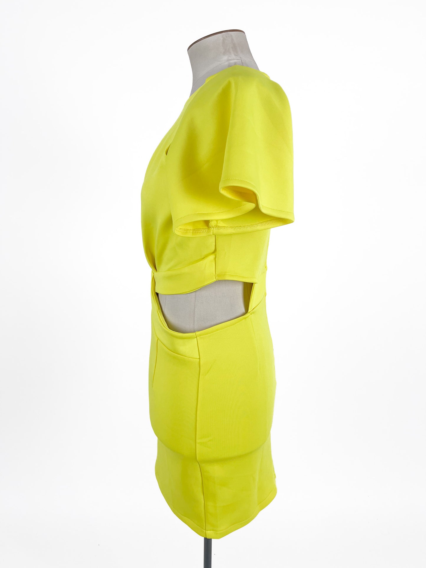 HAODUOYI | Yellow Cocktail Dress | Size S