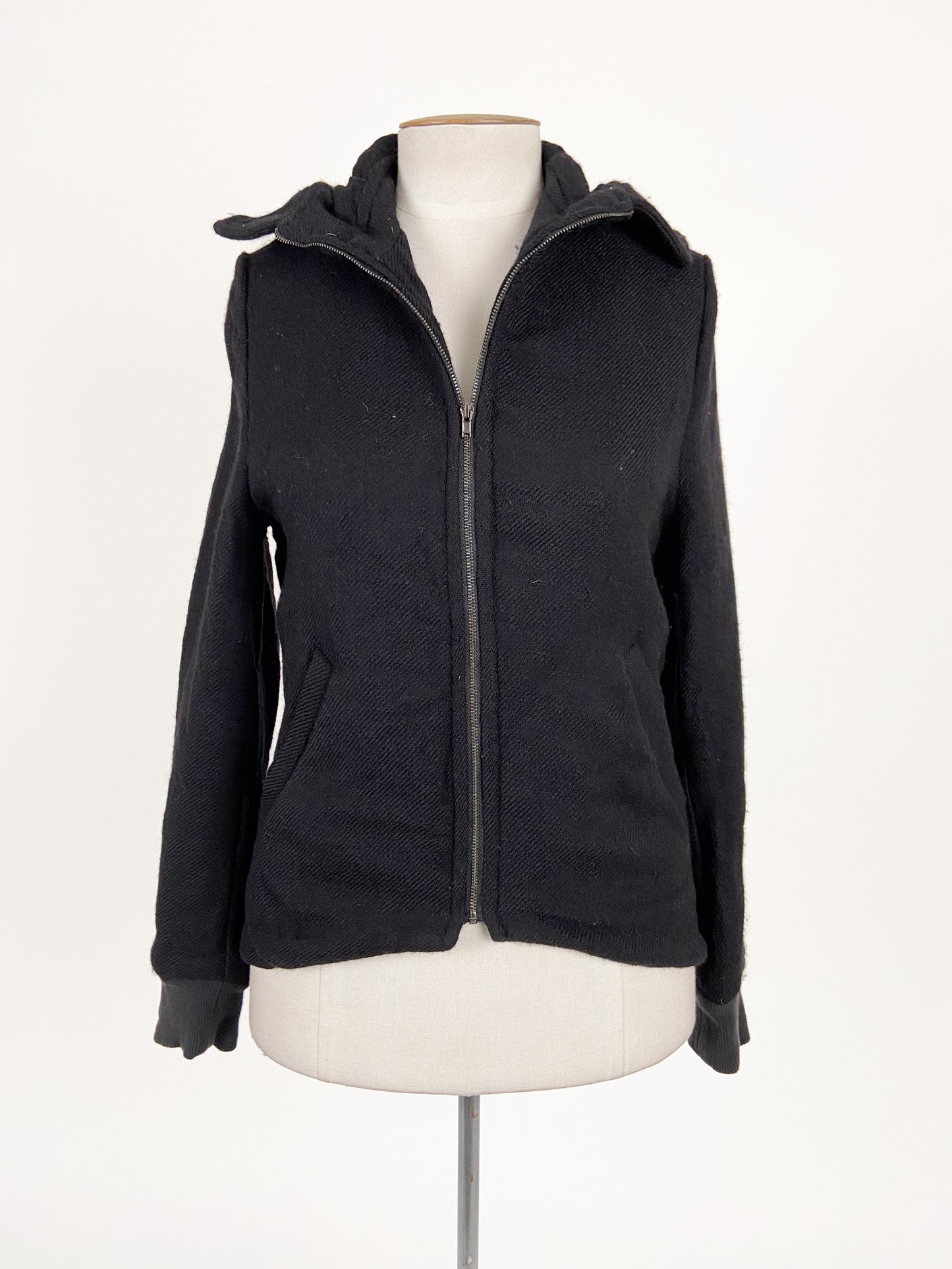 Bassike | Black Casual Jacket | Size 8