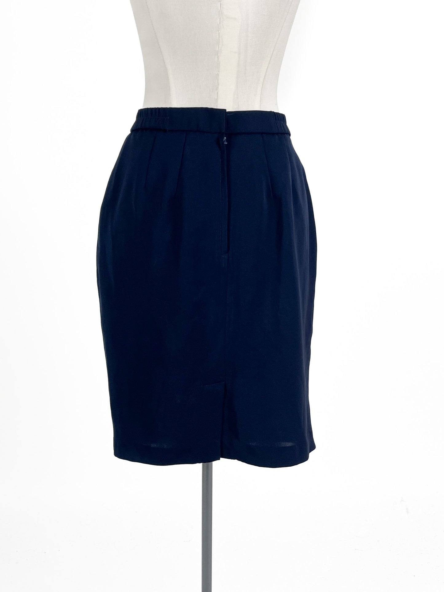 Unknown Brand | Navy Workwear Skirt | Size 8-10