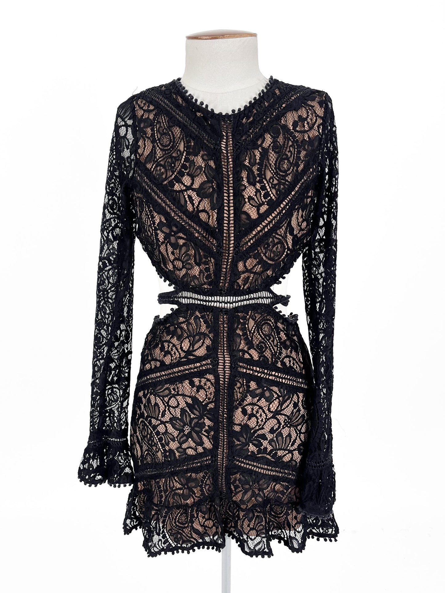 For Love & Lemons | Black Cocktail Dress | Size S