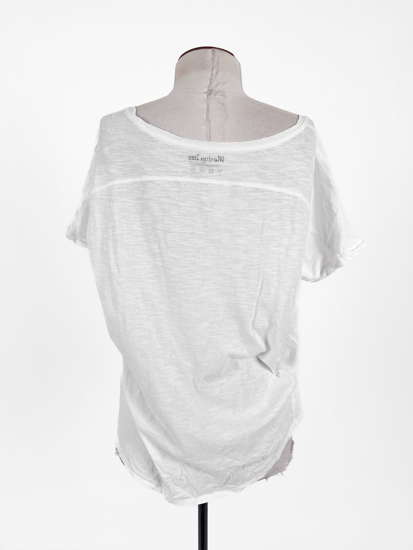 Martini Tees | White Casual Top | Size S/M