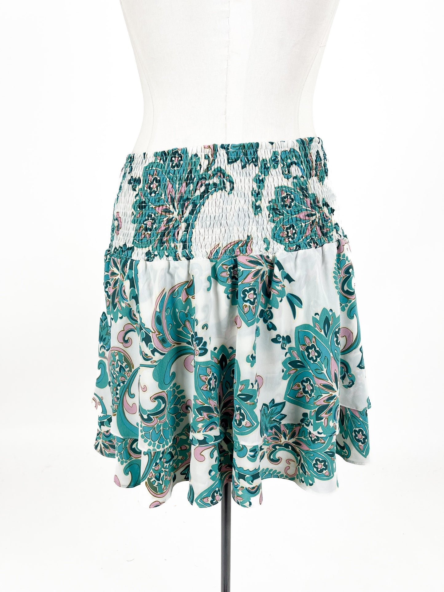 Charlo - Green Mini Skirt (Size 16)