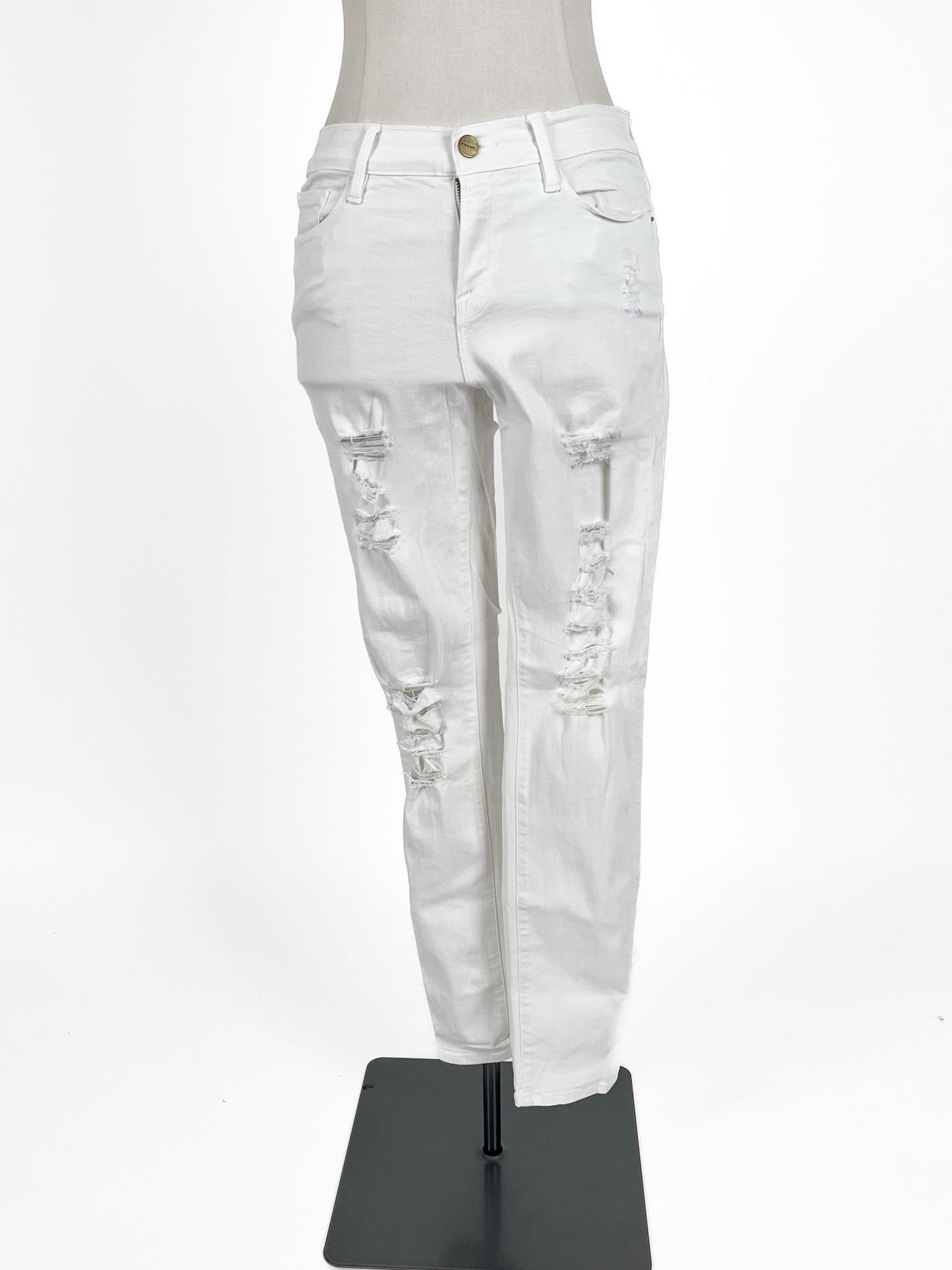 Frame Denim | White Casual Jeans | Size 10