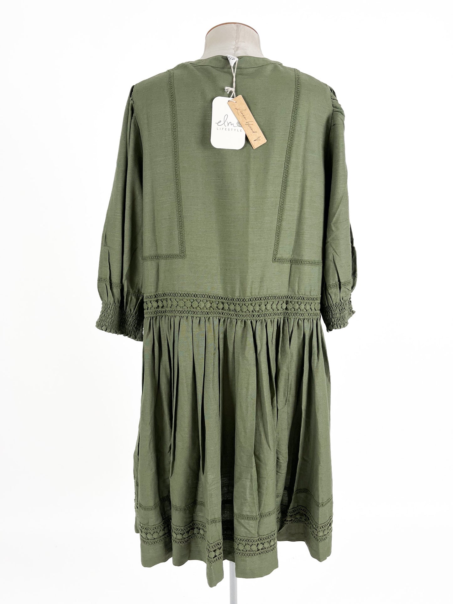 Elm | Green Casual Dress | Size 14