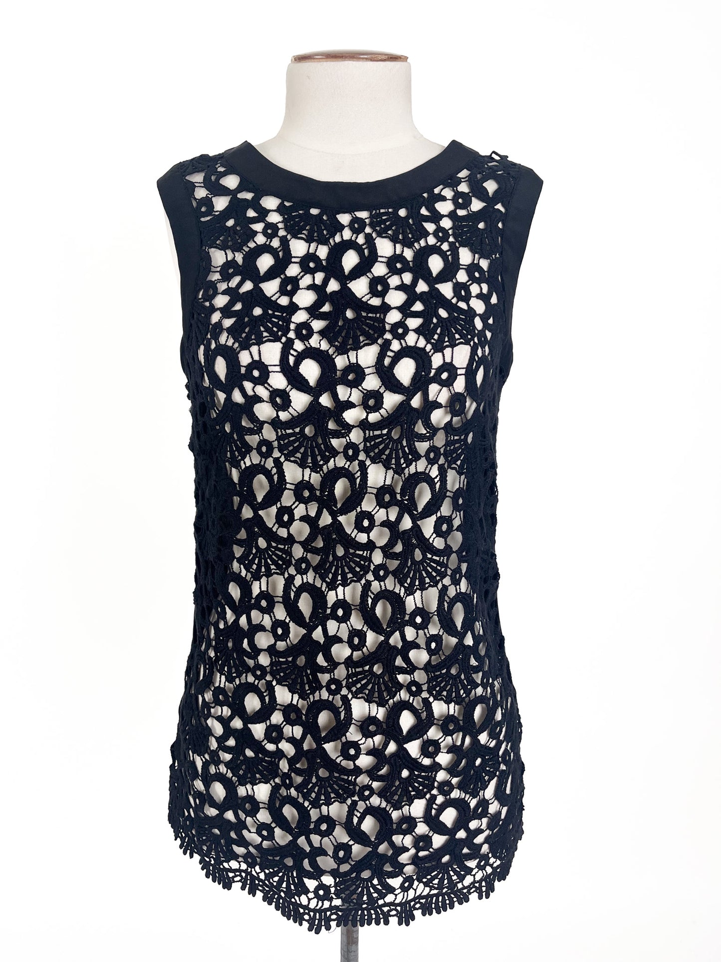 Laura Ashley | Black Casual Top | Size 8