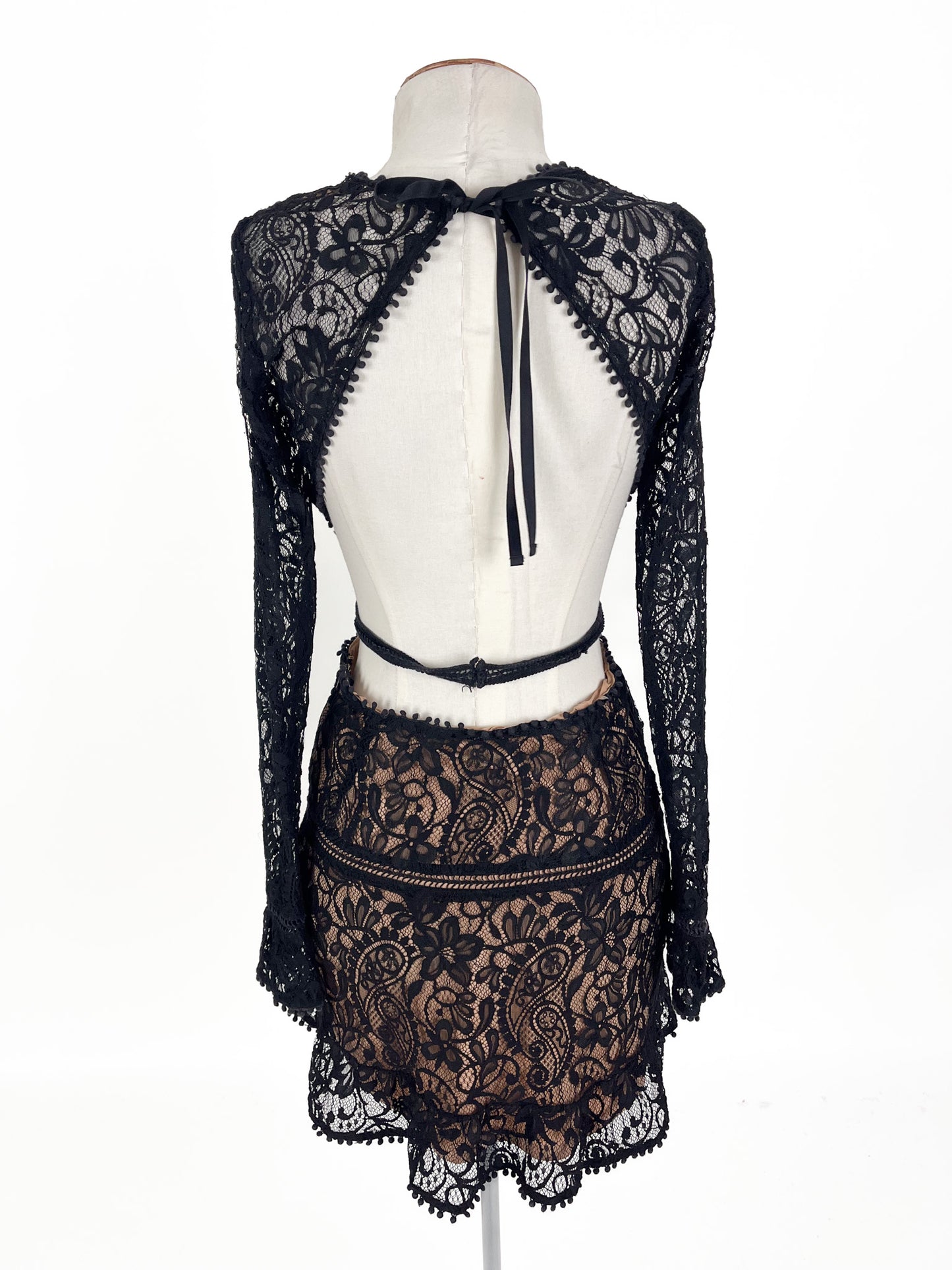 For Love & Lemons | Black Cocktail Dress | Size S