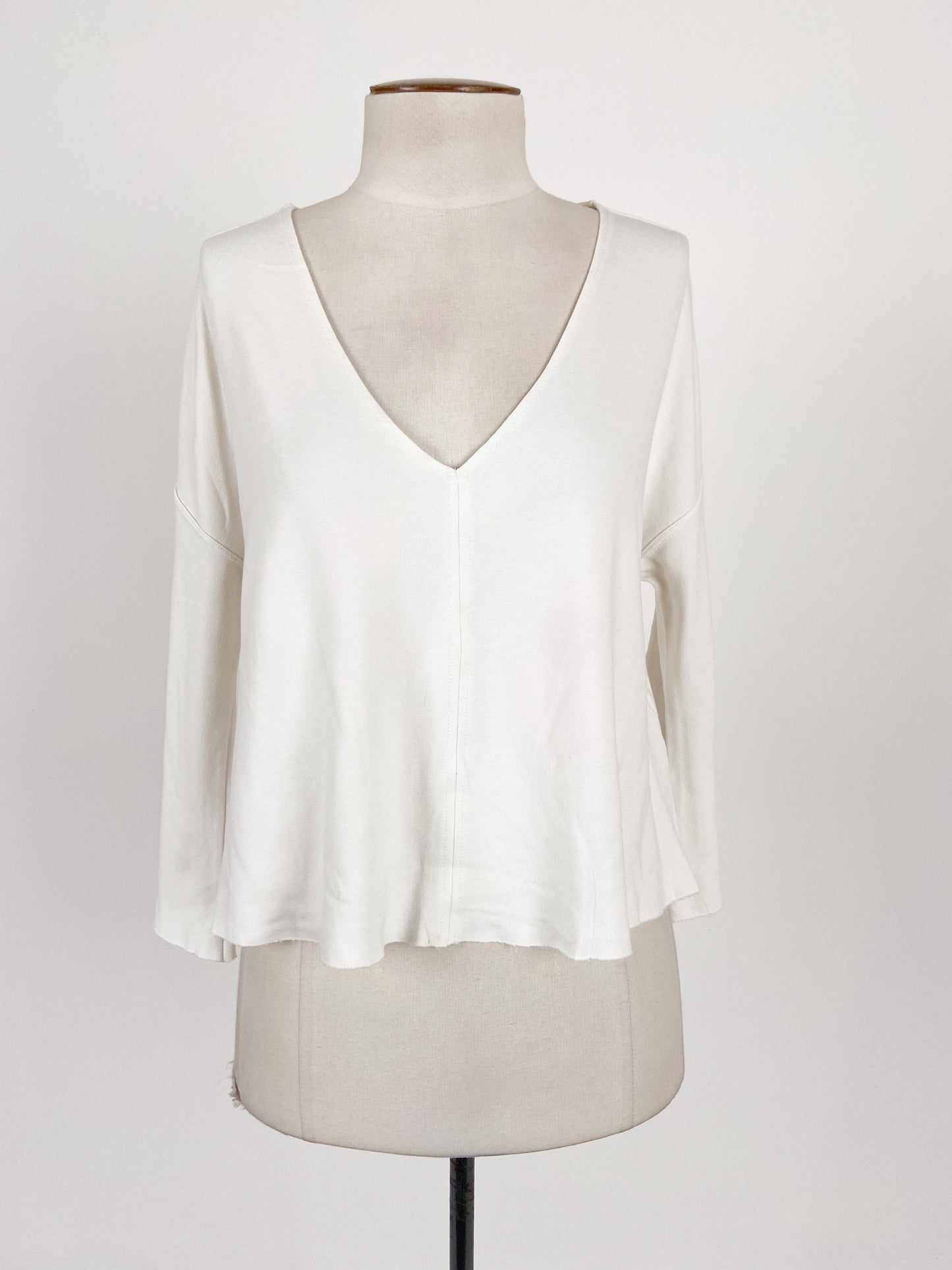 Zara | White Casual/Workwear Top | Size M
