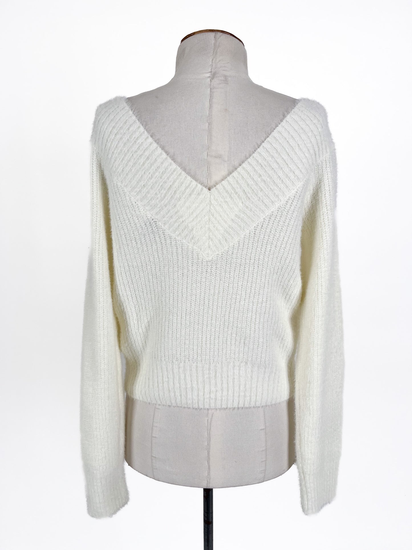H&M | White Casual Jumper | Size S